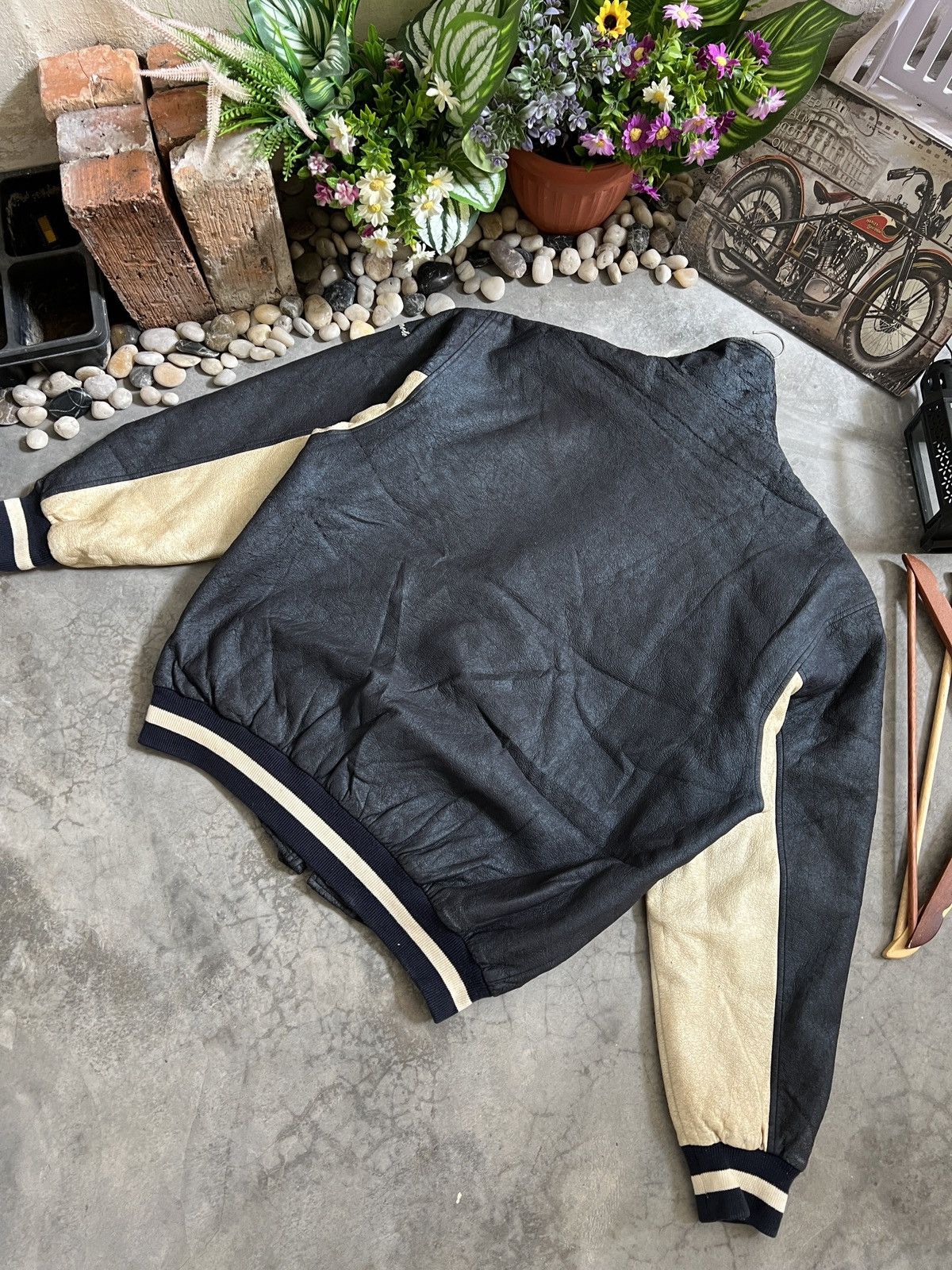 Japanese Brand Vintage 🖤 Japanese TS Streetwear Varsity Jacket Size US XL / EU 56 / 4 - 8 Thumbnail