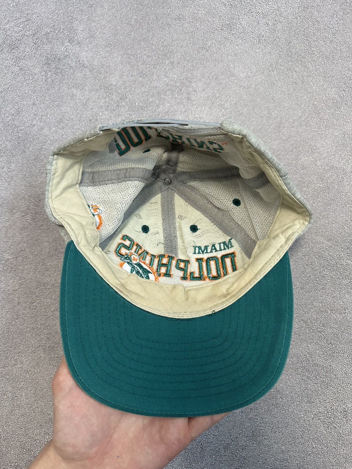 NFL Vintage Miami Dolphins 90s Retro Cap NFL Football Hat Y2K Size ONE SIZE - 4 Thumbnail