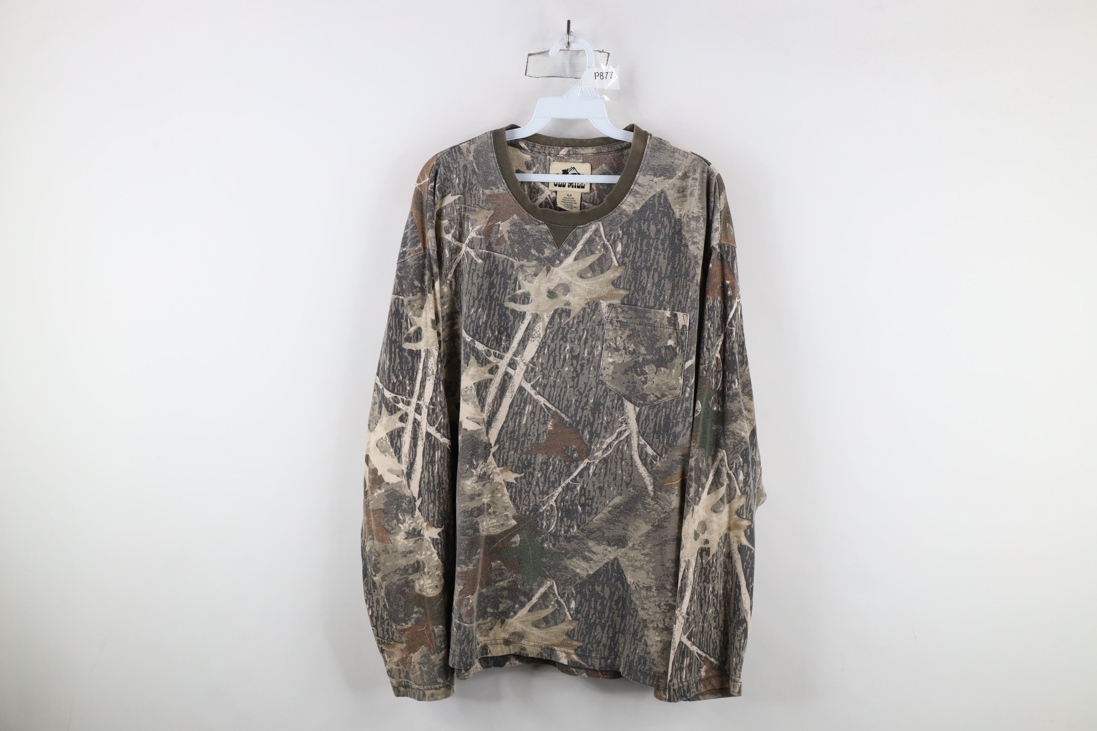 Vintage Vintage Streetwear Camouflage Long Sleeve Pocket T-Shirt Size US XL / EU 56 / 4 - 1 Thumbnail