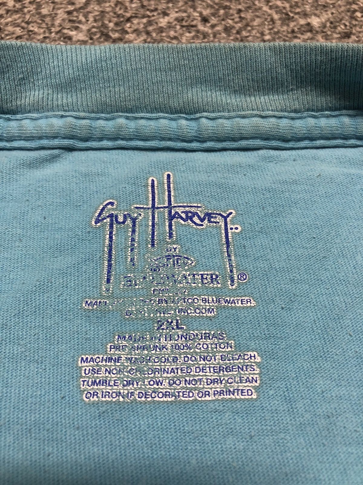 Vintage Vintage Guy Harvey Backhit Single Pocket Tee Size US XXL / EU 58 / 5 - 14 Thumbnail