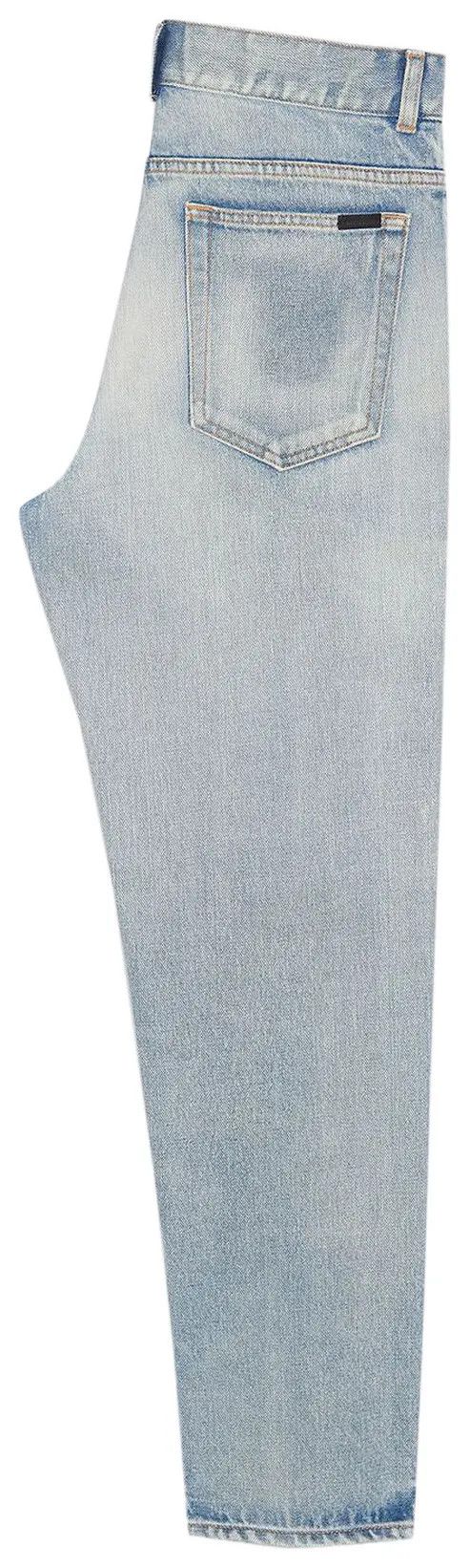 Saint Laurent Paris o1bcso1str1124 Slim Fit Jeans in Blue Size US 33 - 2 Thumbnail