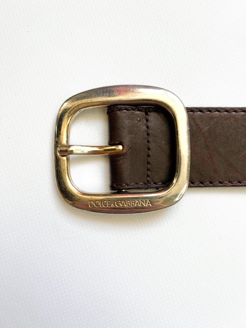 Dolce & Gabbana × Vintage Vintage Dolce Gabbana sequins letters leather logo belt y2k Size ONE SIZE - 7 Thumbnail