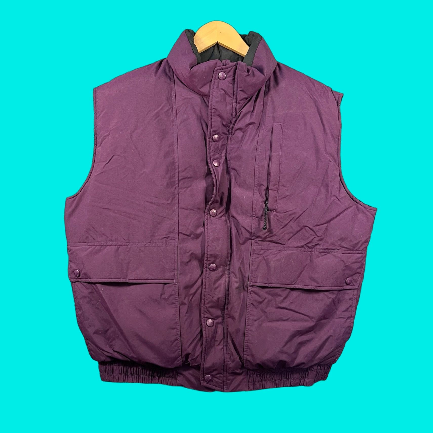 Vintage VINTAGE REI Down Puffer Vest Full Zip Mens XL Burgundy Vest Puffer Full Zip Burgundy REI Men XL Vintage Down Vest Size US XL / EU 56 / 4 - 1 Thumbnail