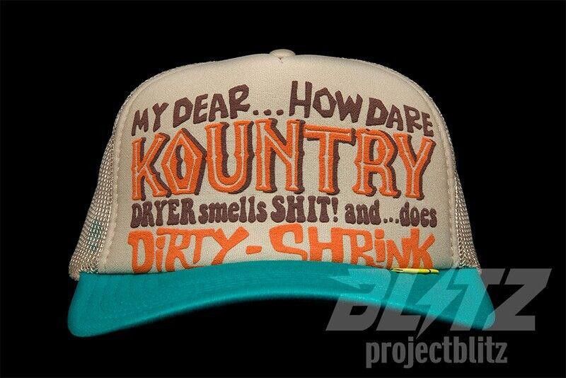 Kapital KAPITAL KOUNTRY DIRTY SHIRNK TRUCKER CAP HAT BEIGE TURQUOISE Size ONE SIZE - 2 Thumbnail