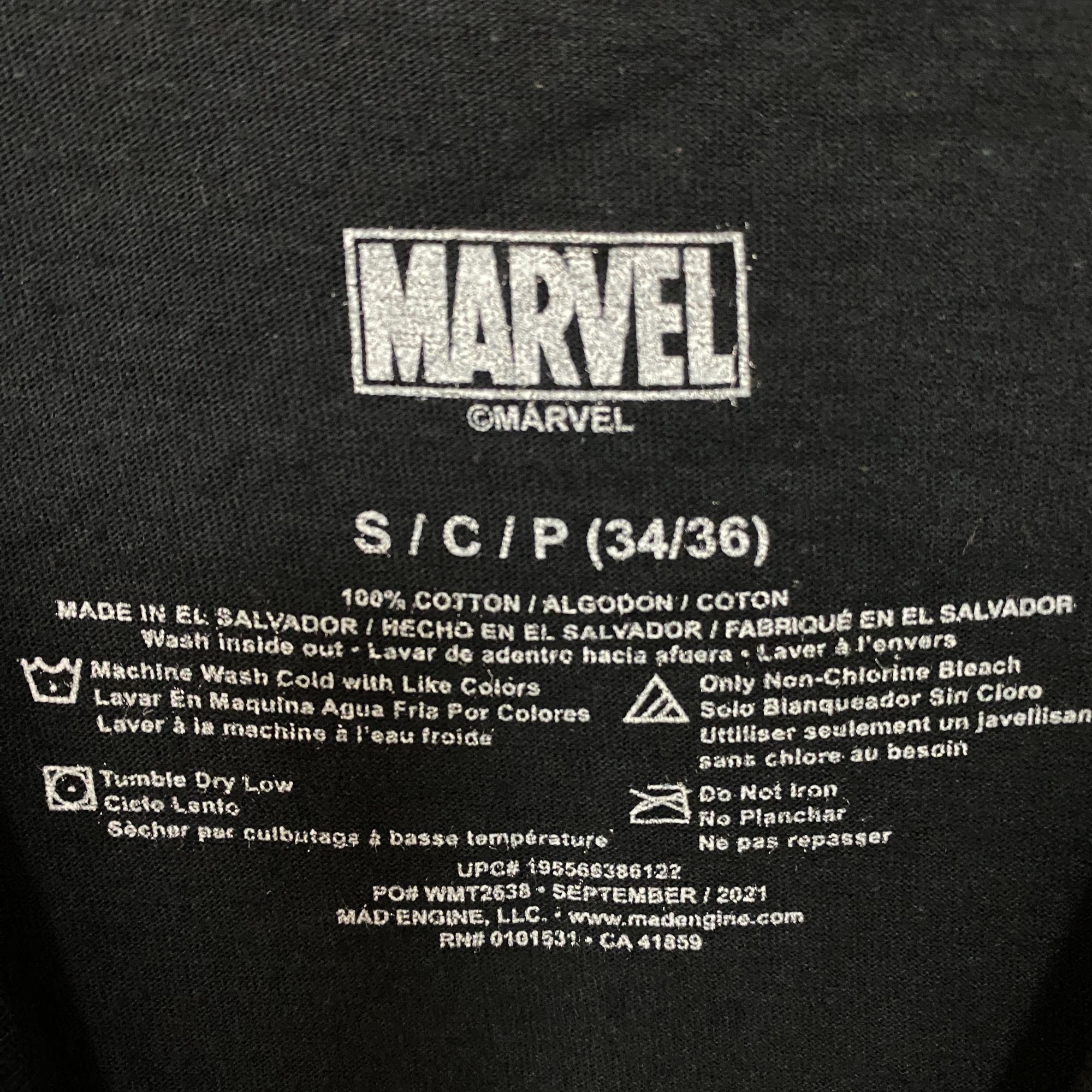 Marvel Comics Marvel Spider-Man Miles Morales Costume Marvel Comics T-Shir Size US S / EU 44-46 / 1 - 5 Thumbnail