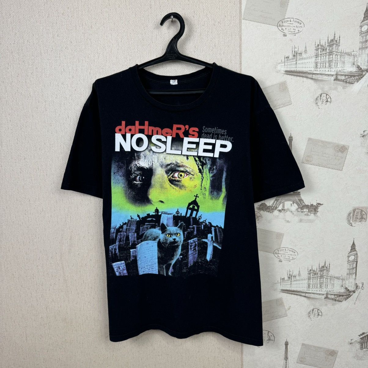 Other Dahmers No Sleep T shirt Graphic Print Recodrs Movie XL Size US XL / EU 56 / 4 - 4 Thumbnail