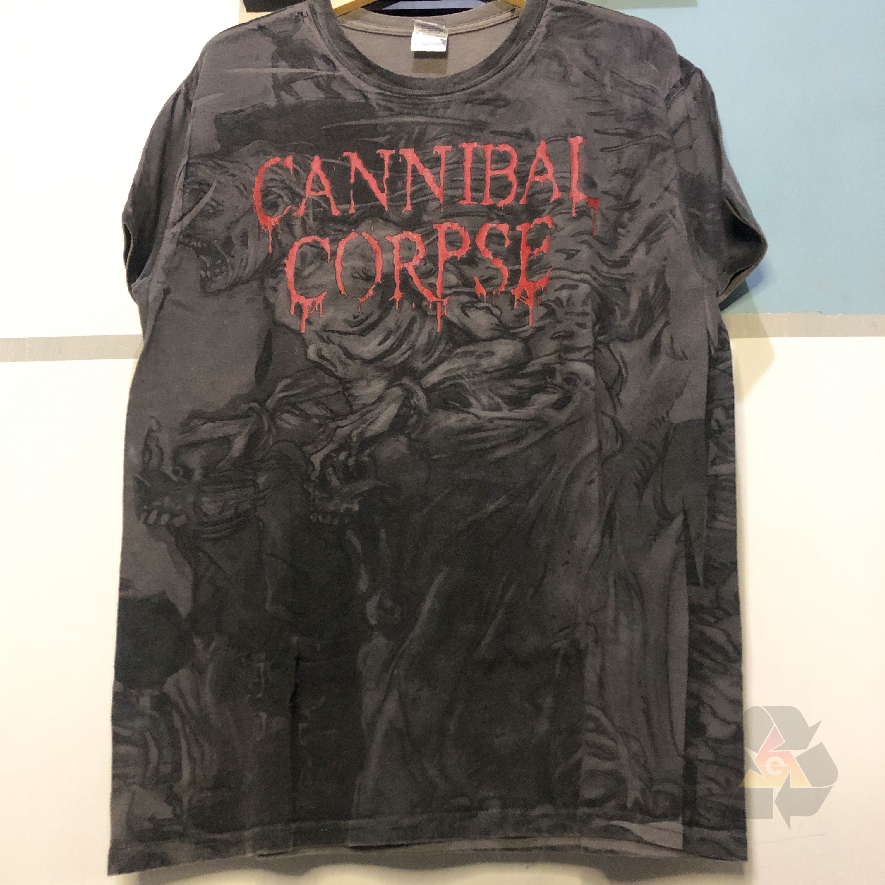 Band Tees RARE Vintage Cannibal Corpse Full Print Y2K Size US L / EU 52-54 / 3 - 4 Thumbnail