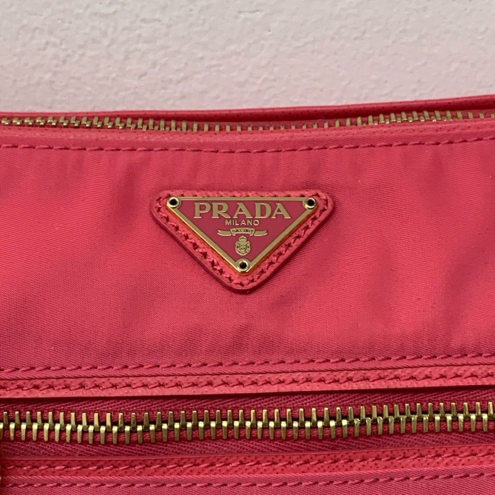 Prada PRADA BN1834 Tessuto Saffiano Nylon Shoulder Bag Peonia Pink Size ONE SIZE - 6 Thumbnail