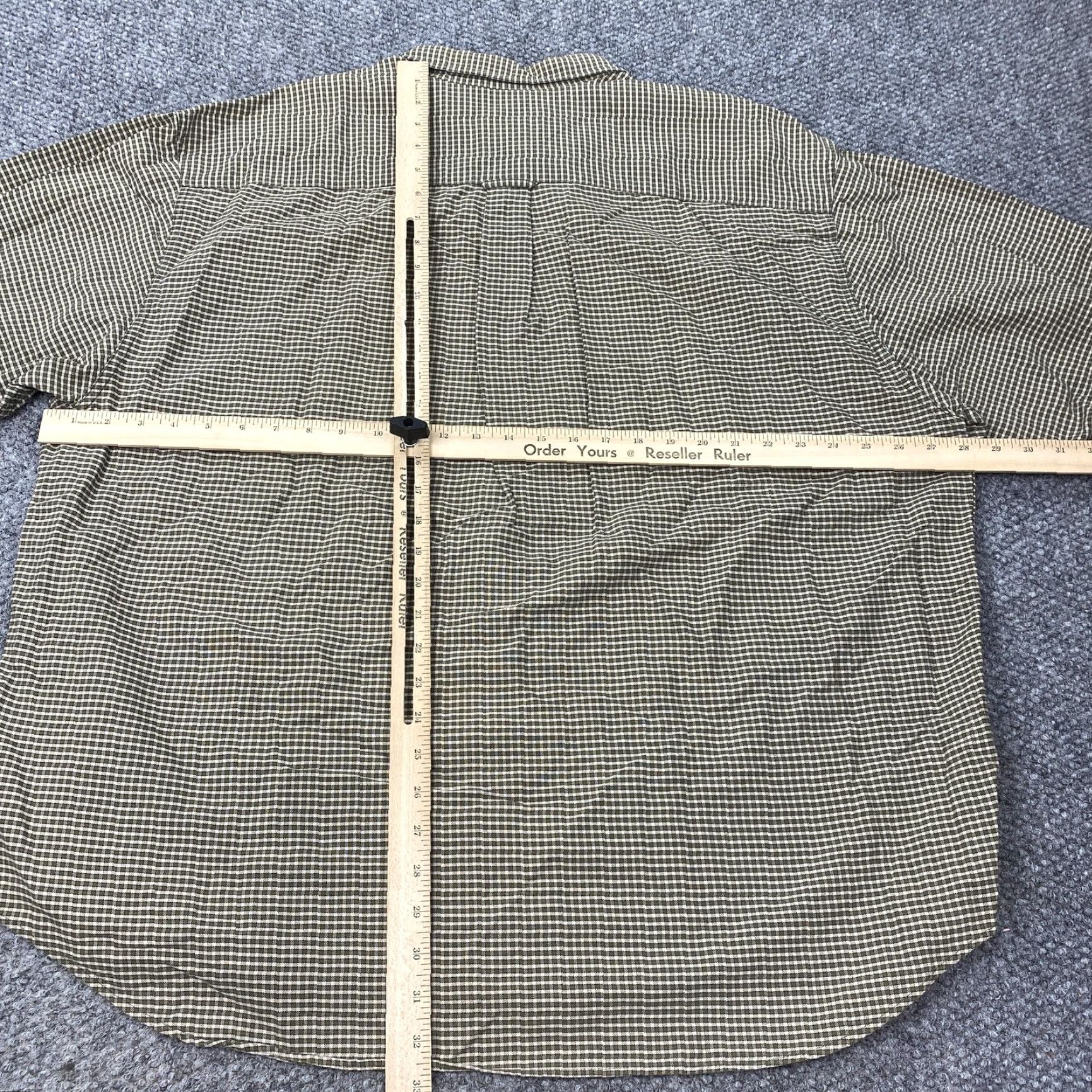 Eddie Bauer VINTAGE Eddie Bauer Shirt Mens 2XL Green Brown Gingham Plaid Button-Up Long Sleeve Cotton Size US XXL / EU 58 / 5 - 5 Thumbnail