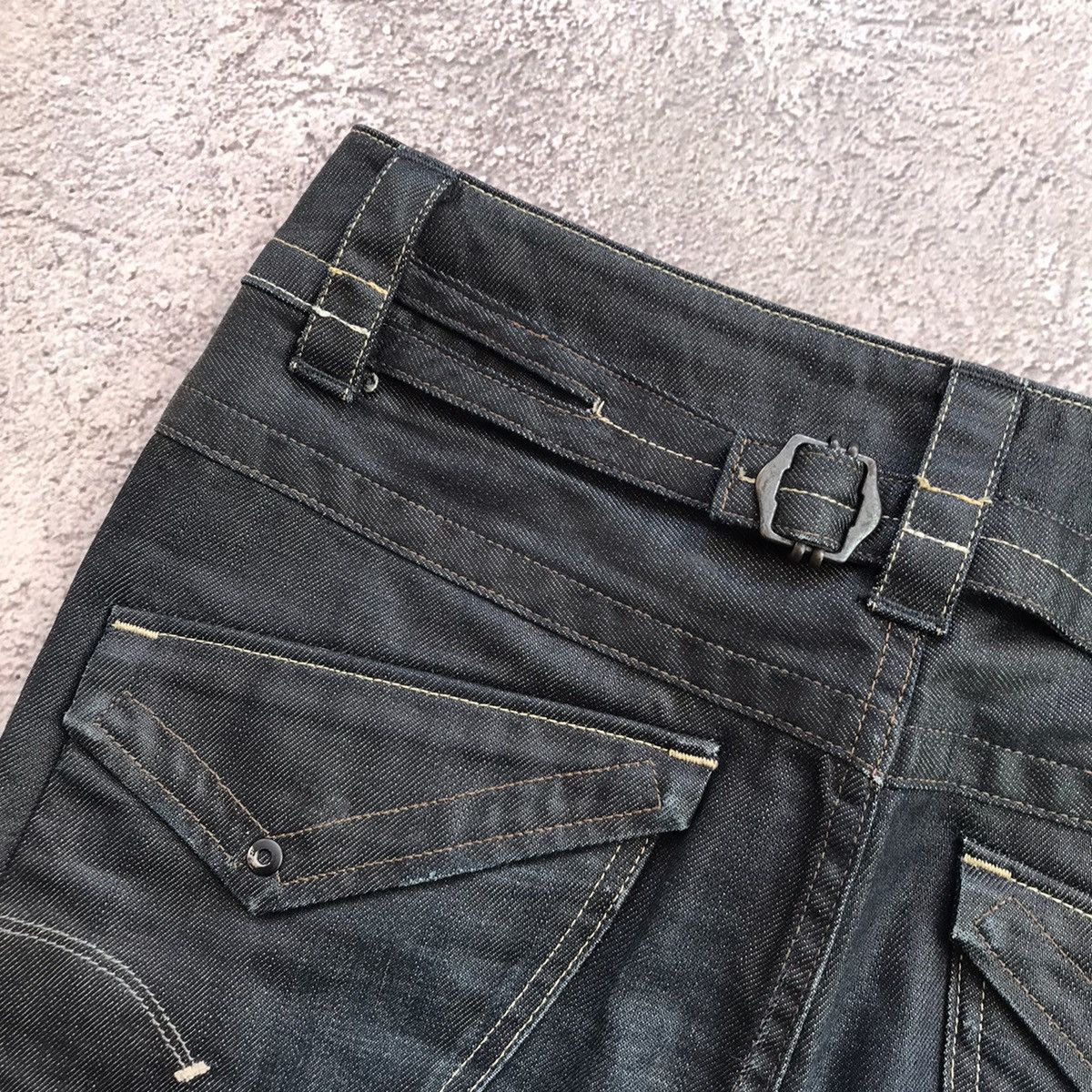 Vintage Vintage Y2K G-Star Mini Skirt Washed Black Streetwear 28 Size 28" / US 6 / IT 42 - 8 Thumbnail