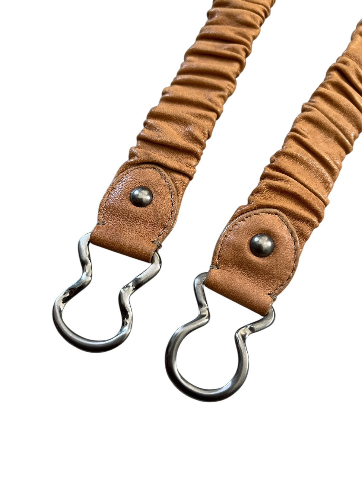 Miu Miu Miu Miu Leather Stretch Elastic Belt Size ONE SIZE - 5 Thumbnail