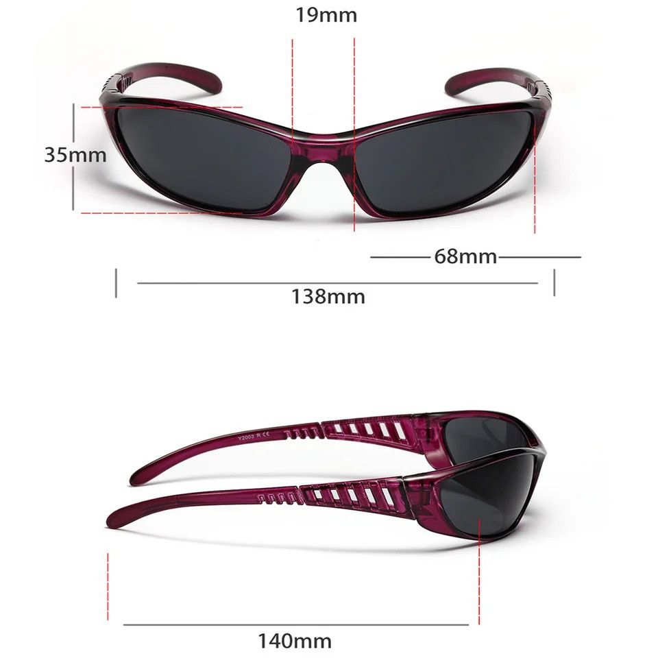 Japanese Brand × Vintage Streetwear Sports Retro Vintage Sunglasses y2k Size ONE SIZE - 2 Thumbnail