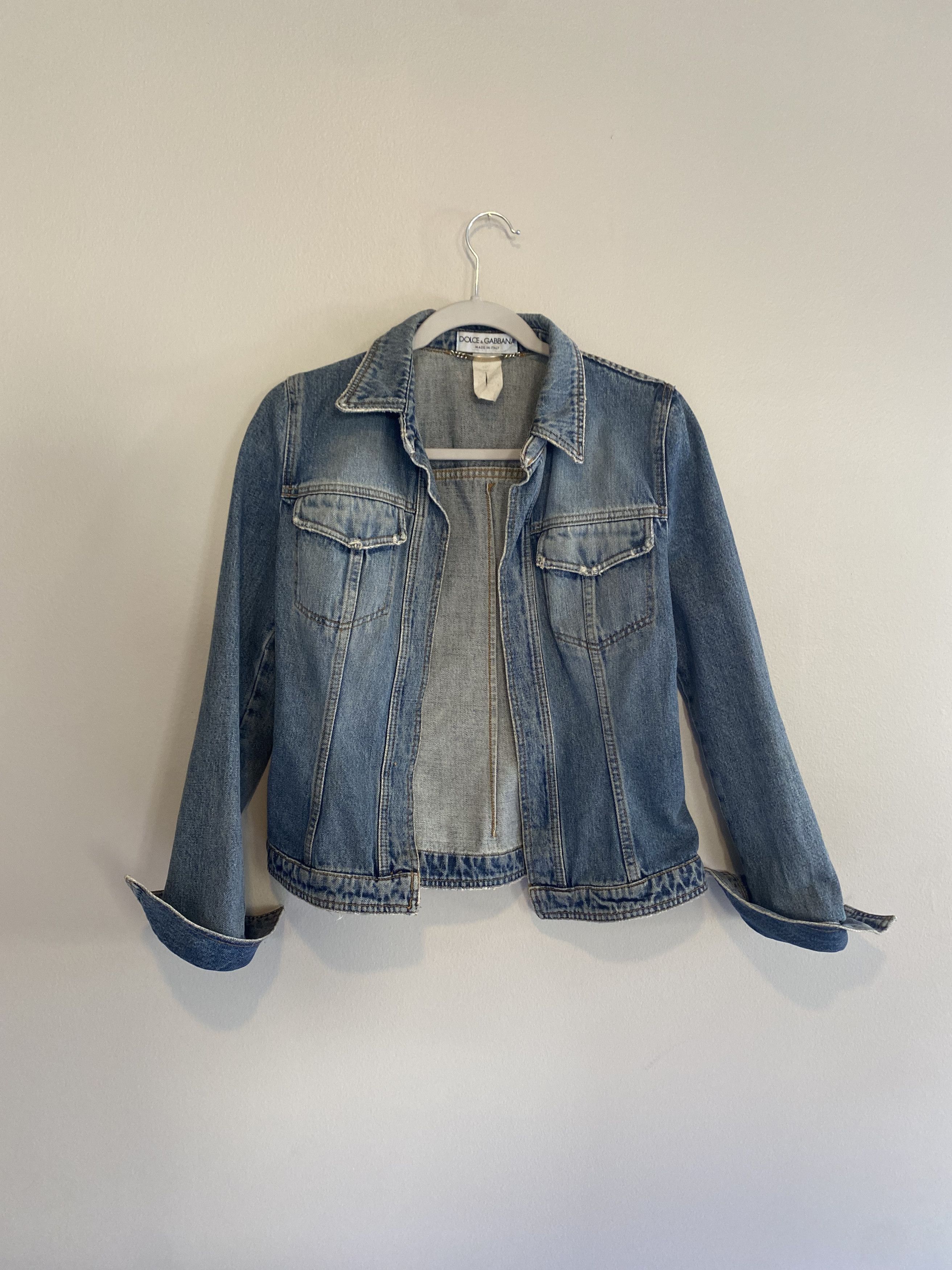 Dolce & Gabbana DOLCE & GABBANA DENIM JACKET Size S / US 4 / IT 40 - 1 Thumbnail