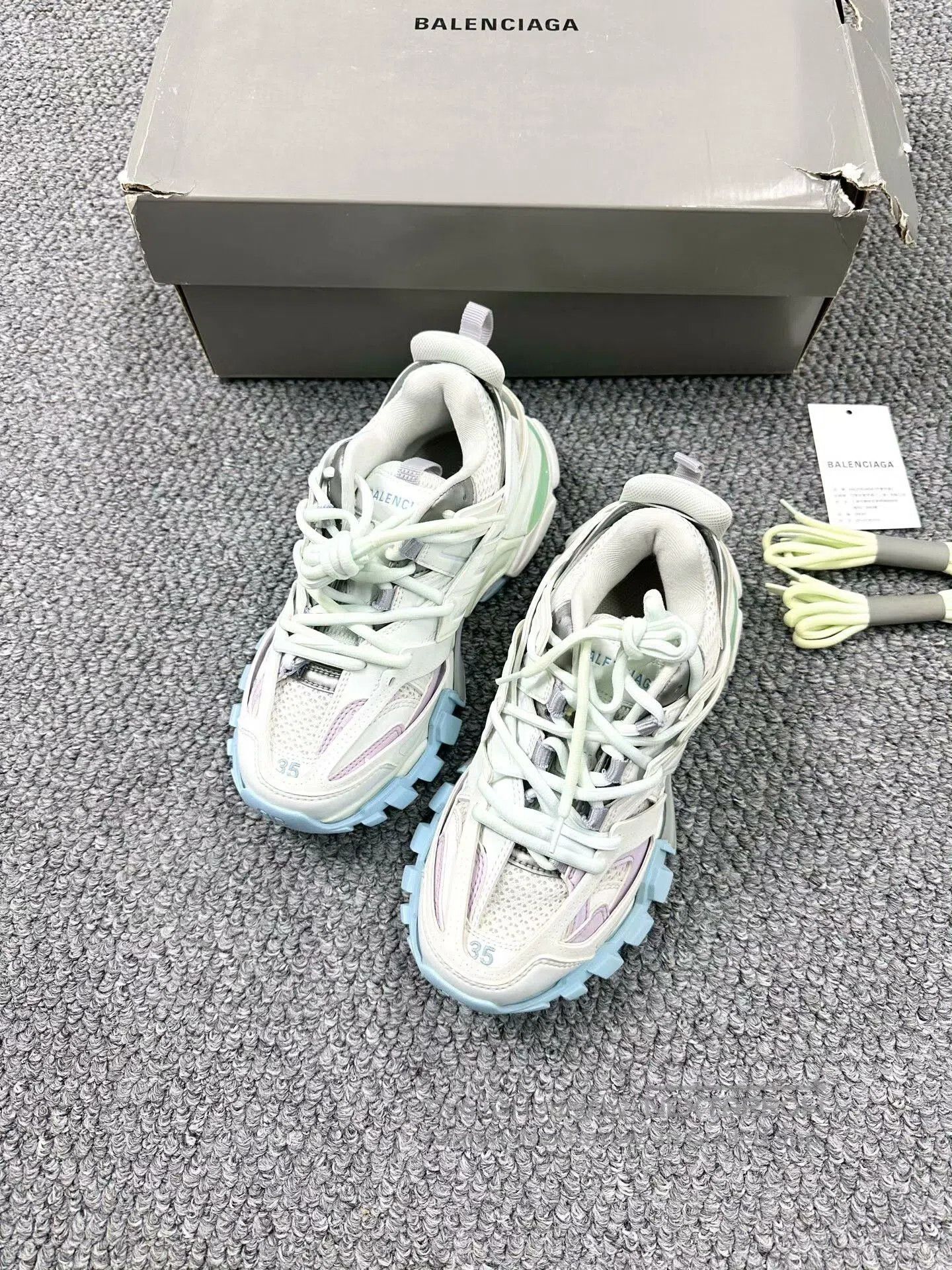 Balenciaga Balenciaga Track Macaron Sneakers. Size US 4 / IT 34 - 1 Thumbnail