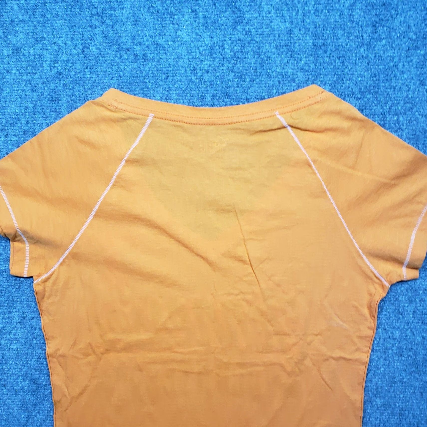 Vintage Campus Lifestyle T-Shirt Womens M Orange Tennessee Volunteers V-Neck Cotton Size M / US 6-8 / IT 42-44 - 3 Thumbnail