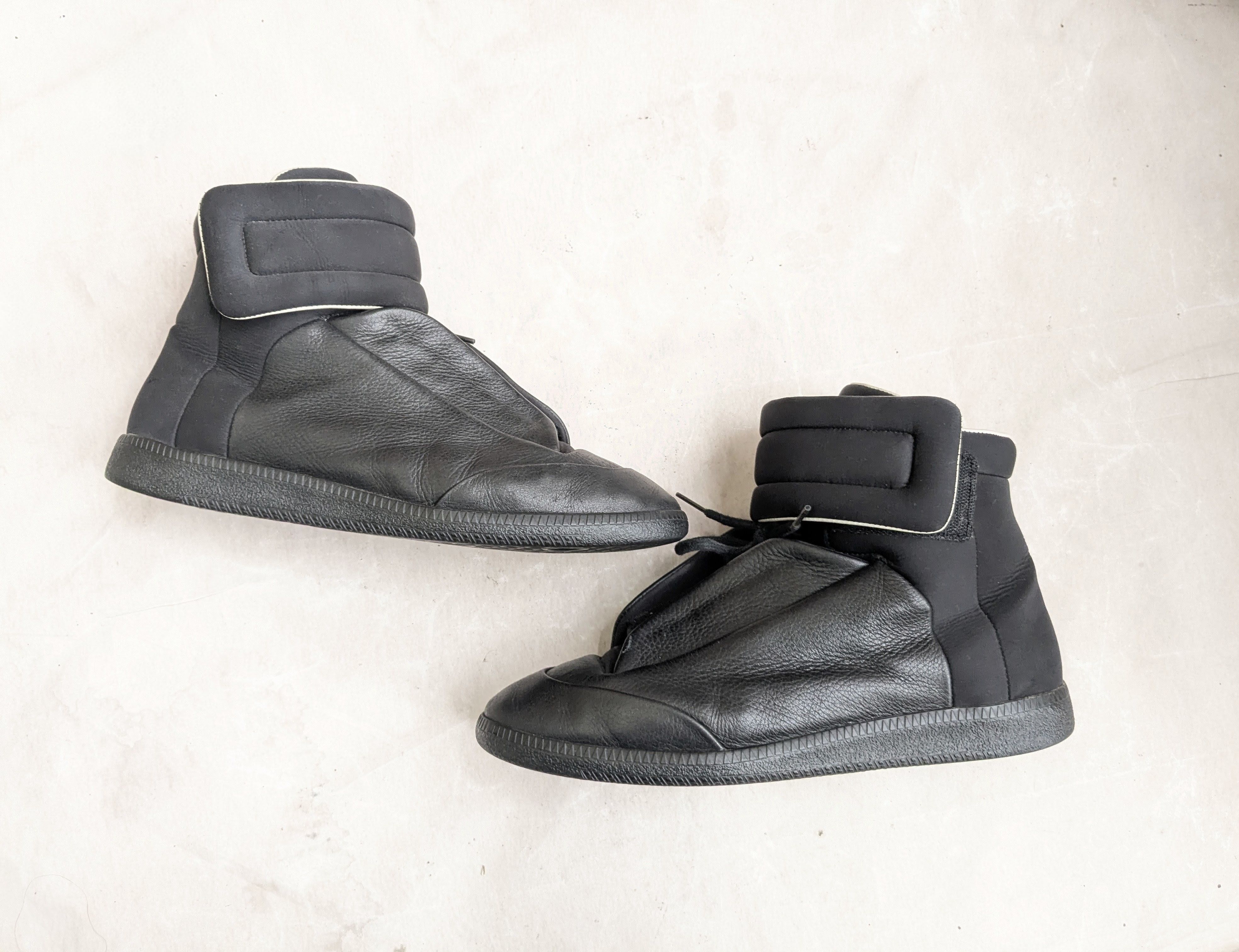 Maison Margiela Maison Margiela Future Black 8 41 High Tops Leather Size US 8 / EU 41 - 1 Thumbnail