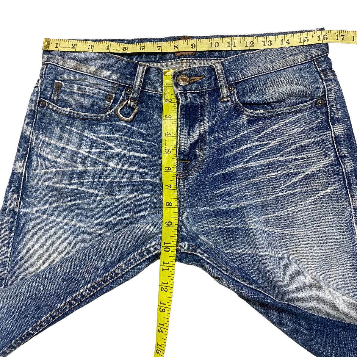 JACKROSE Jackrose Distressed Denim Flare Jeans Size US 31 - 19 Thumbnail