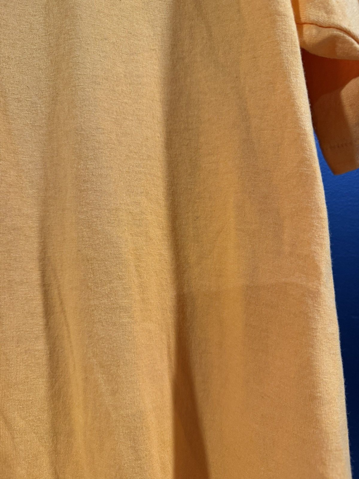 Vintage 1980s Vintage Yellow Blank Single Stitch Grunge Tee L Size US L / EU 52-54 / 3 - 6 Thumbnail