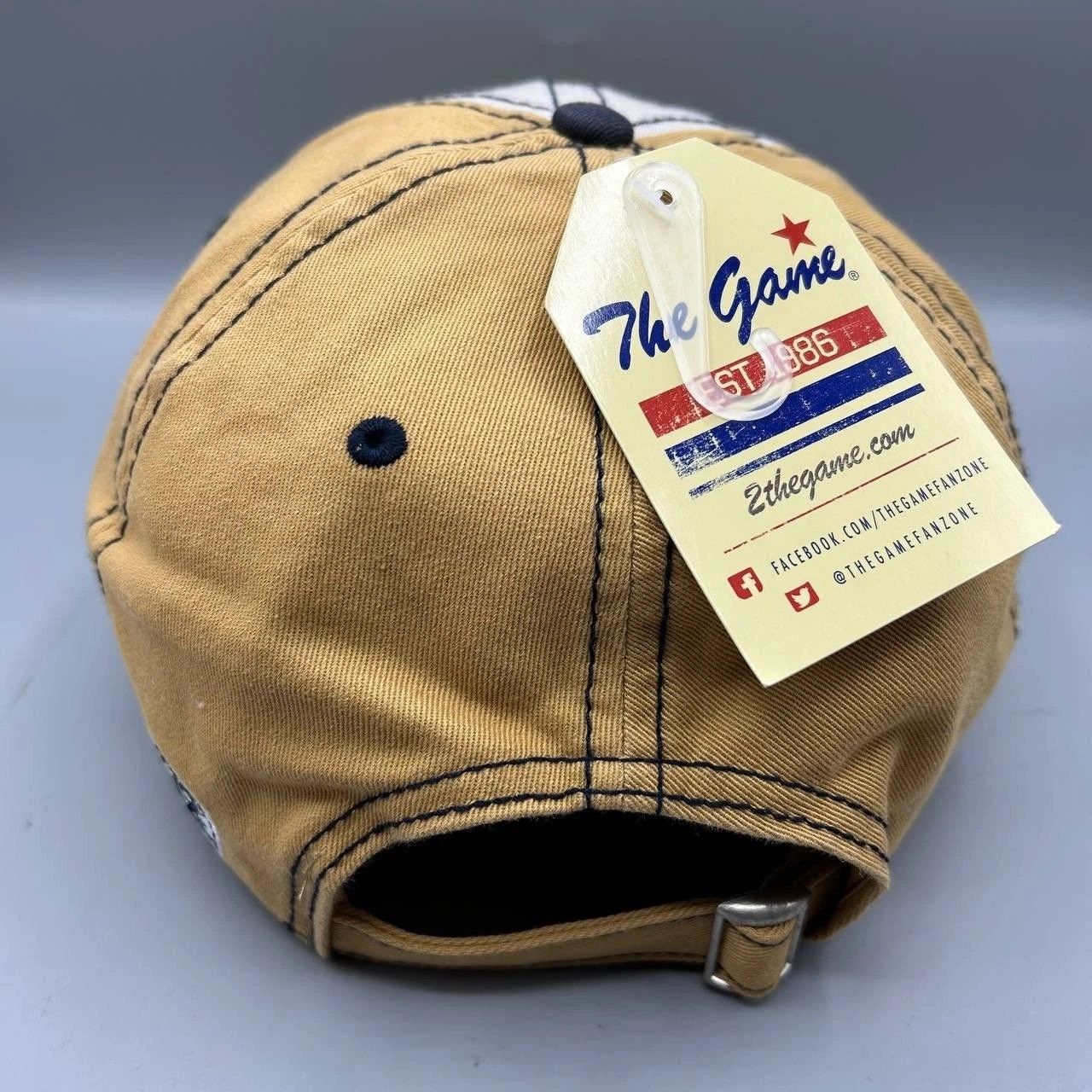 The Game Share Samuel Adams Hat Men White Brown Strap Back Cotton Size ONE SIZE - 4 Thumbnail