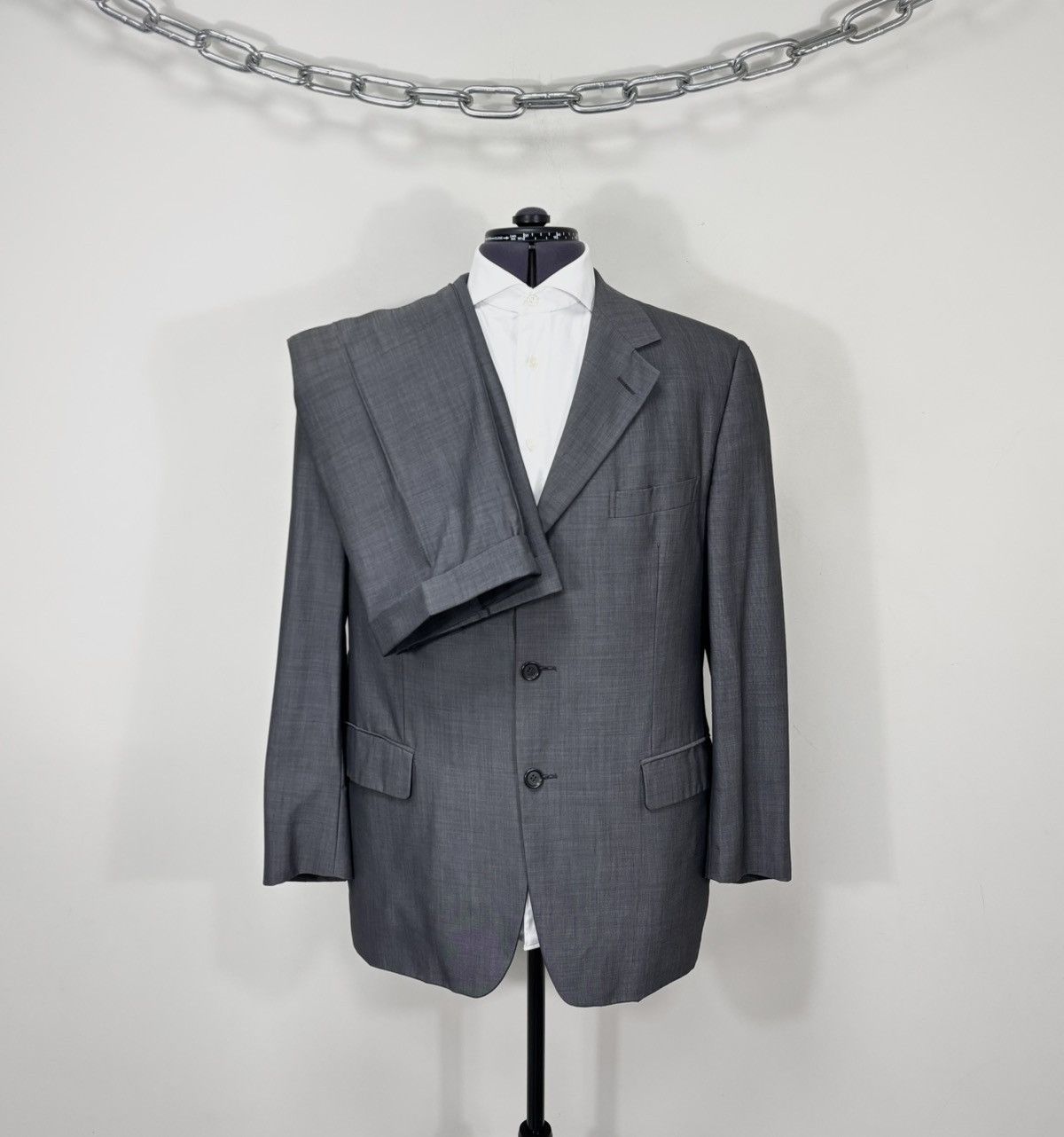 Ermenegildo Zegna Ermenegildo Zegna Soft Men’s 2-Piece Gray Wool Suit Size 42R - 1 Thumbnail