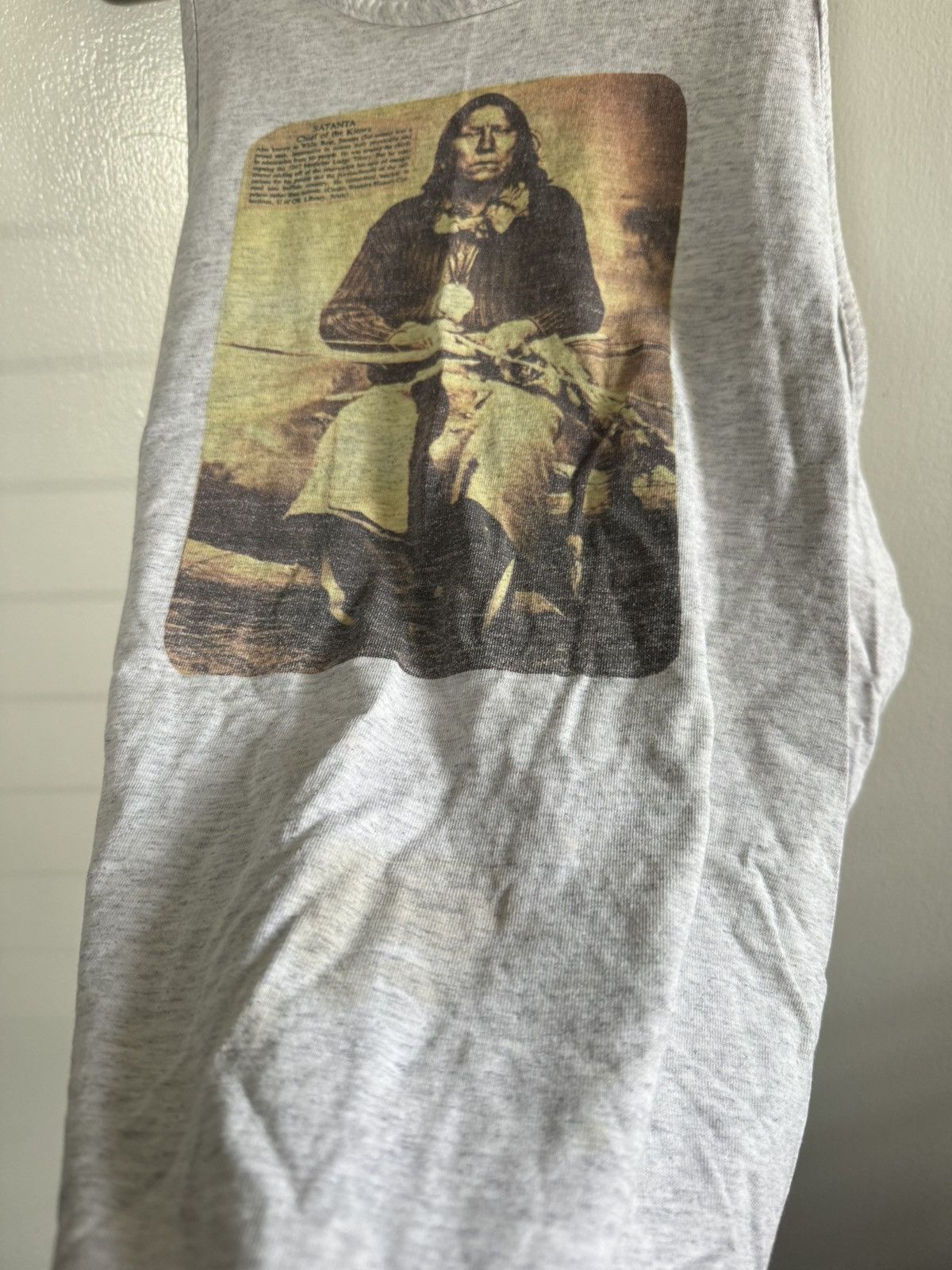 Other Grey graphic tank top with Native American design Size US XL / EU 56 / 4 - 4 Thumbnail