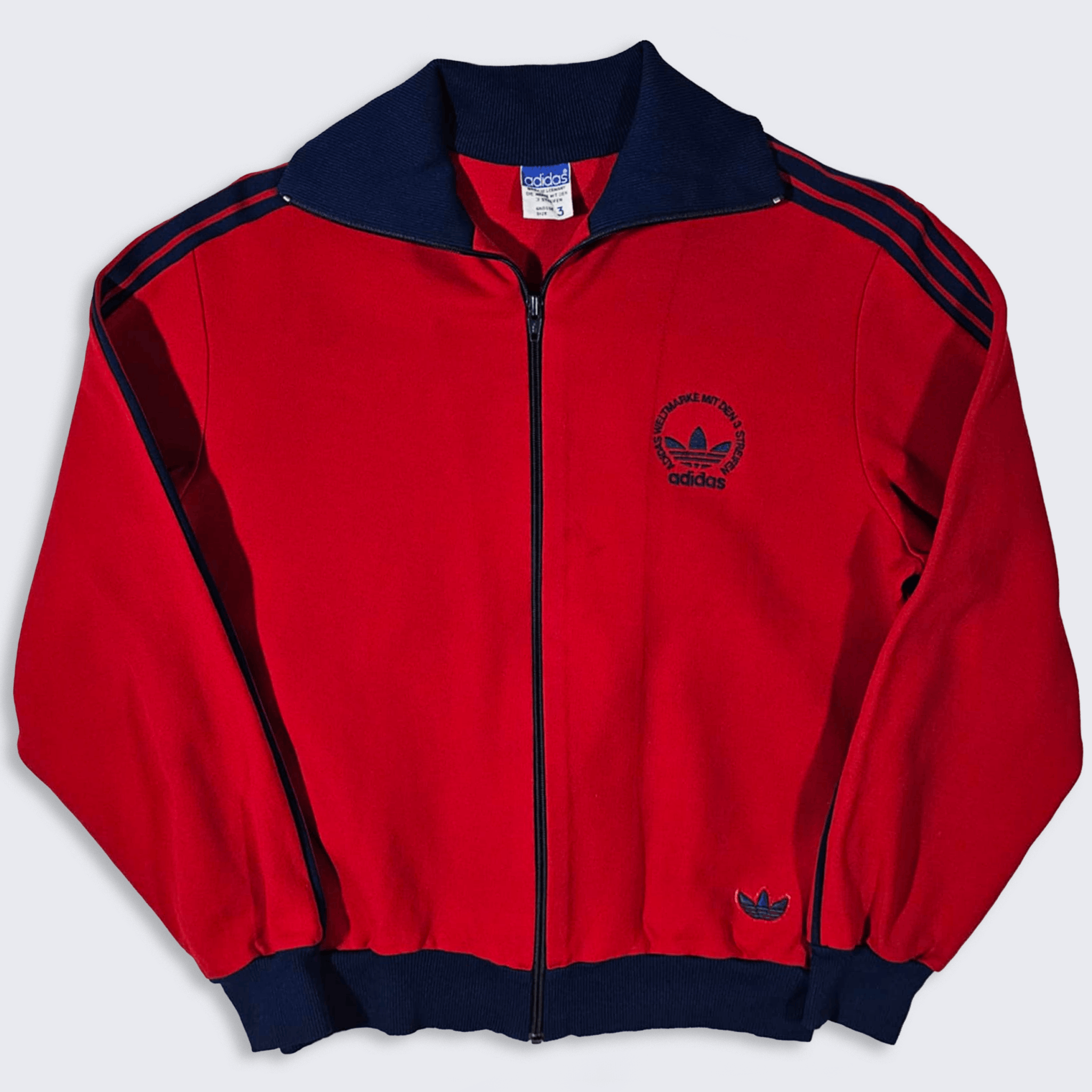 Adidas × Vintage Adidas Vintage 60s West Germany Red Track Jacket Size US XS / EU 42 / 0 - 2 Thumbnail