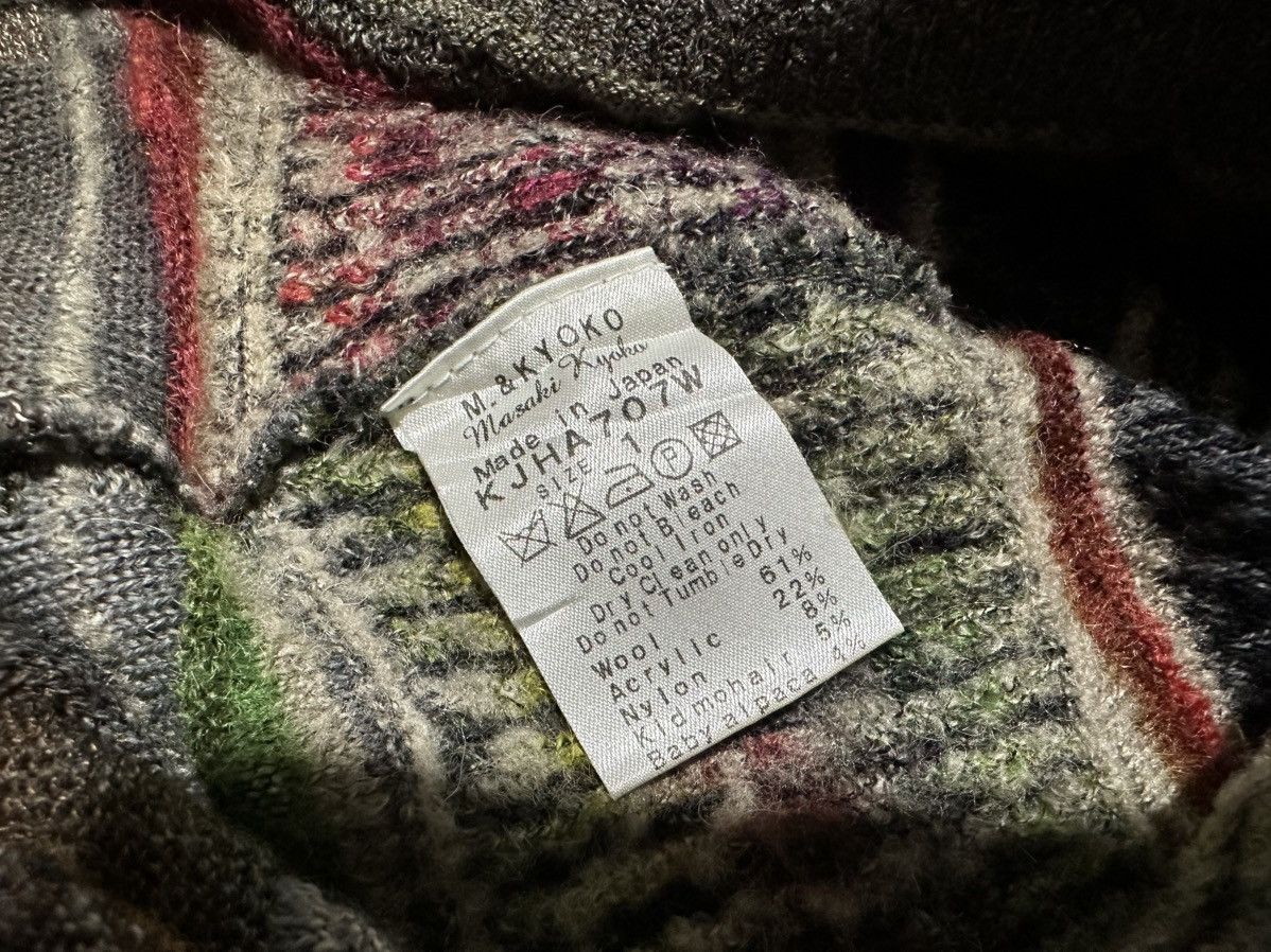 Japanese Brand 🔥Rare Vintage M.&Kyoko Fair Isle Knit Sweater Turtleneck Size US S / EU 44-46 / 1 - 13 Thumbnail