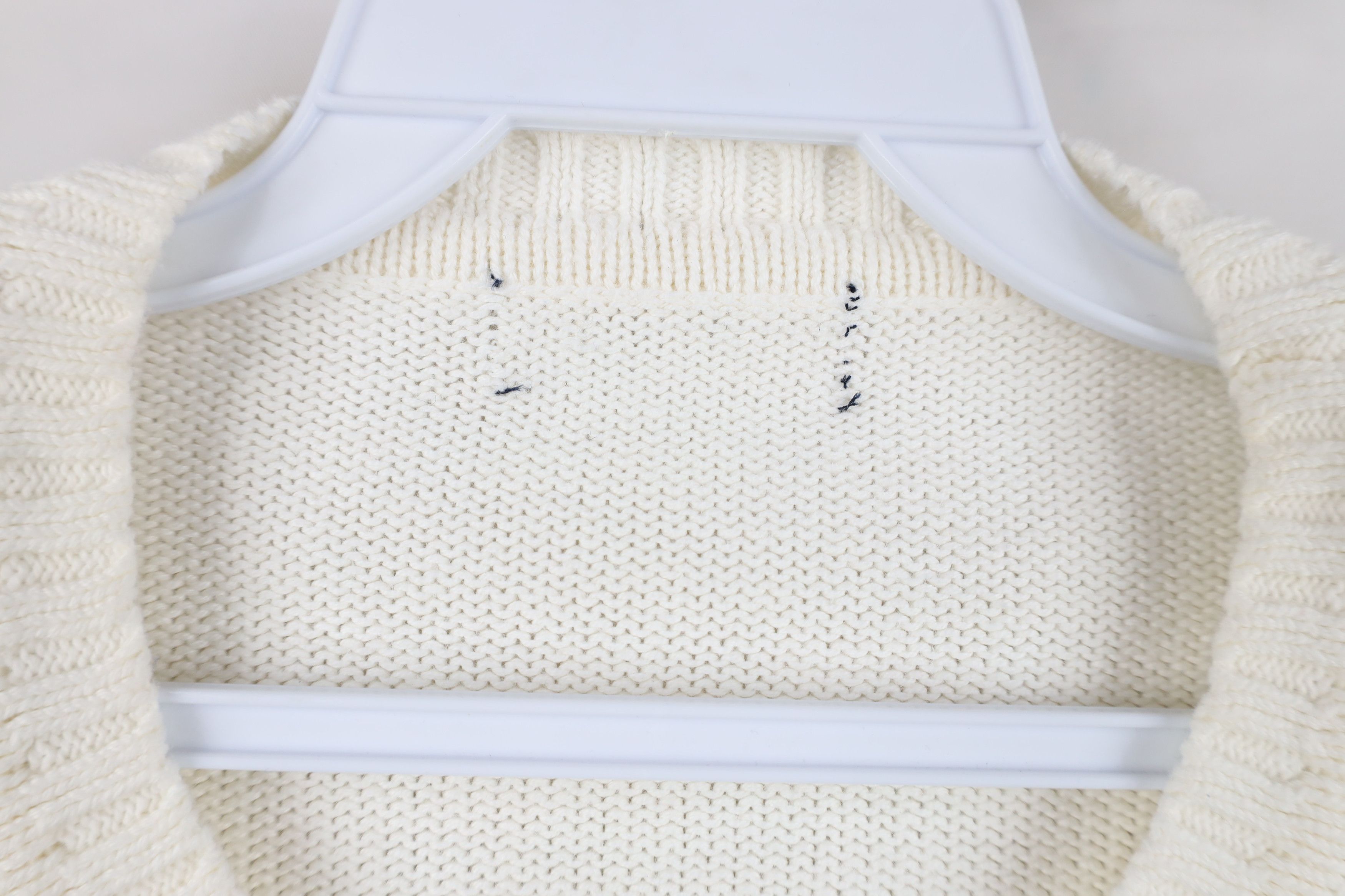 Vintage Vintage 90s Streetwear Diamond Cotton Knit Crewneck Sweater Size US L / EU 52-54 / 3 - 6 Thumbnail