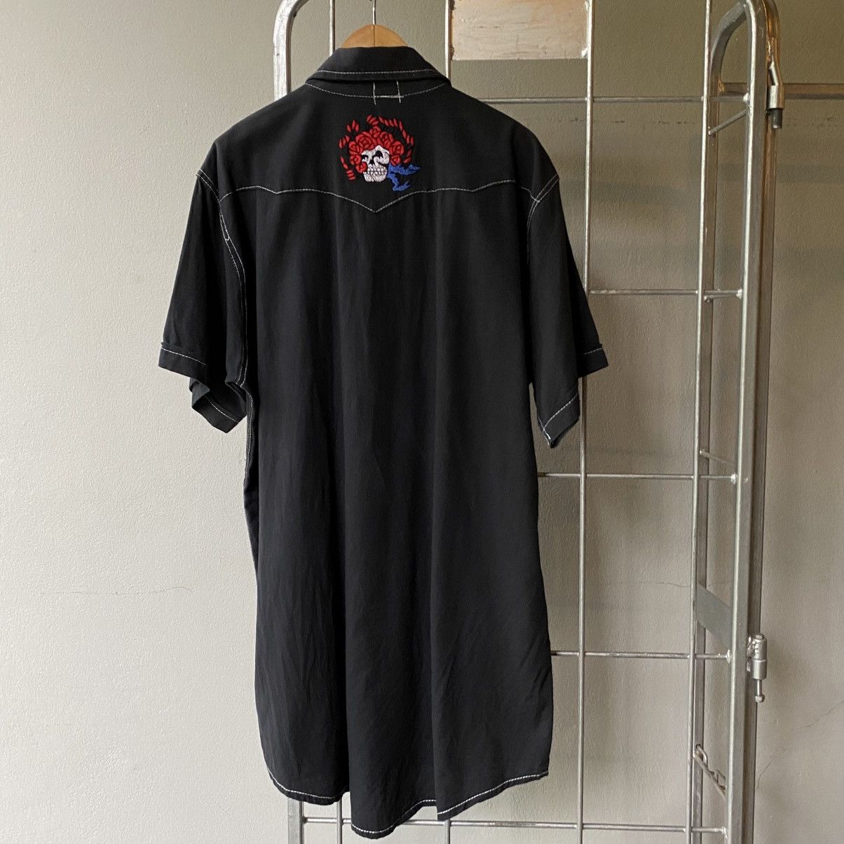 Grateful Dead GRATEFUL DEAD Black Rose Embroidered Western Shirt Size US XL / EU 56 / 4 - 1 Thumbnail