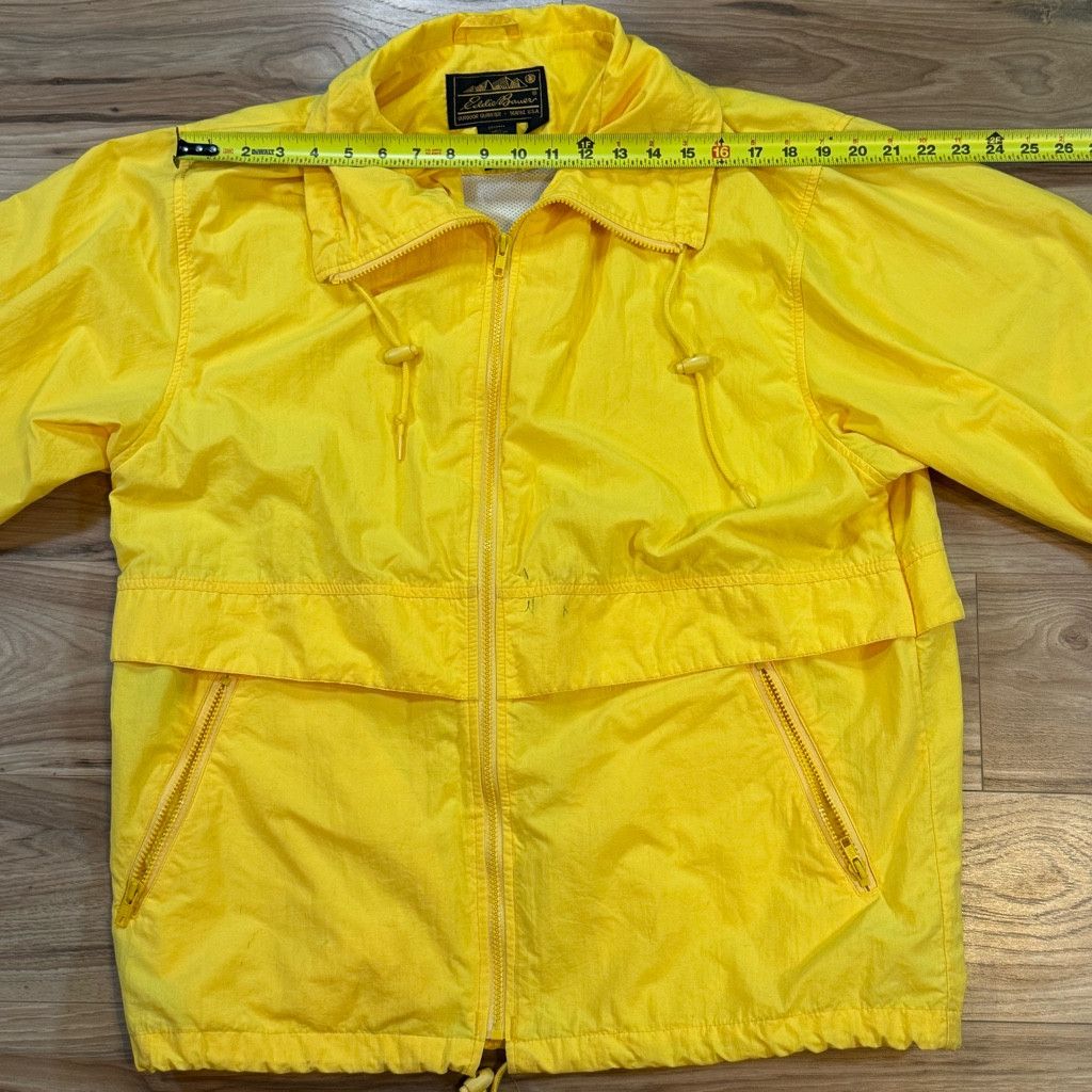 Eddie Bauer Eddie Bauer Women Large Yellow Nylon Windbreaker Jacket USA Size XL / US 12-14 / IT 48-50 - 5 Thumbnail