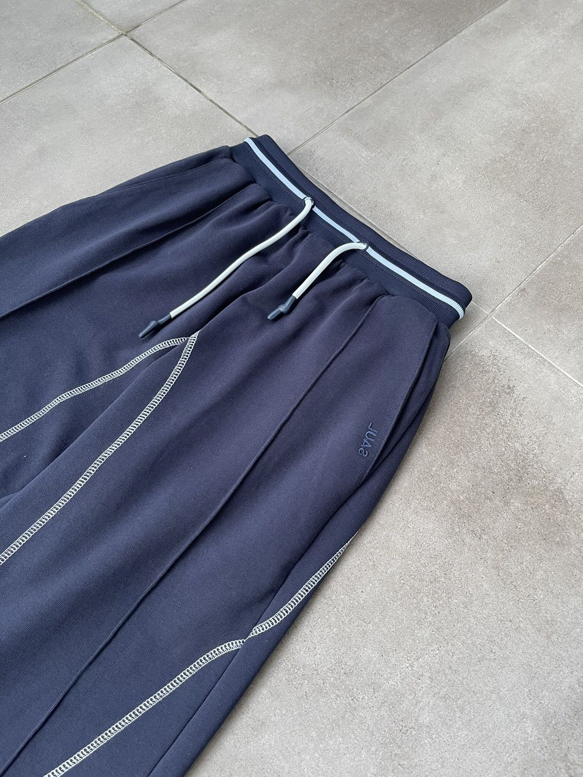 Saul Nash !DS! SS23 Saul Nash Navy Overlock Stitch Lounge Pants Size US 32 / EU 48 - 12 Thumbnail