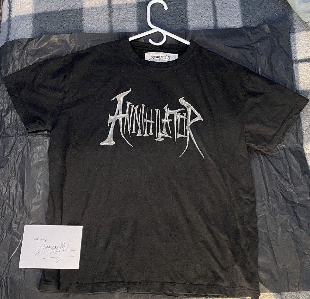 Travis Scott Travis Scott x CourtneyMC “ANNIHILATOR” Tee Size US XL / EU 56 / 4 - 7 Thumbnail