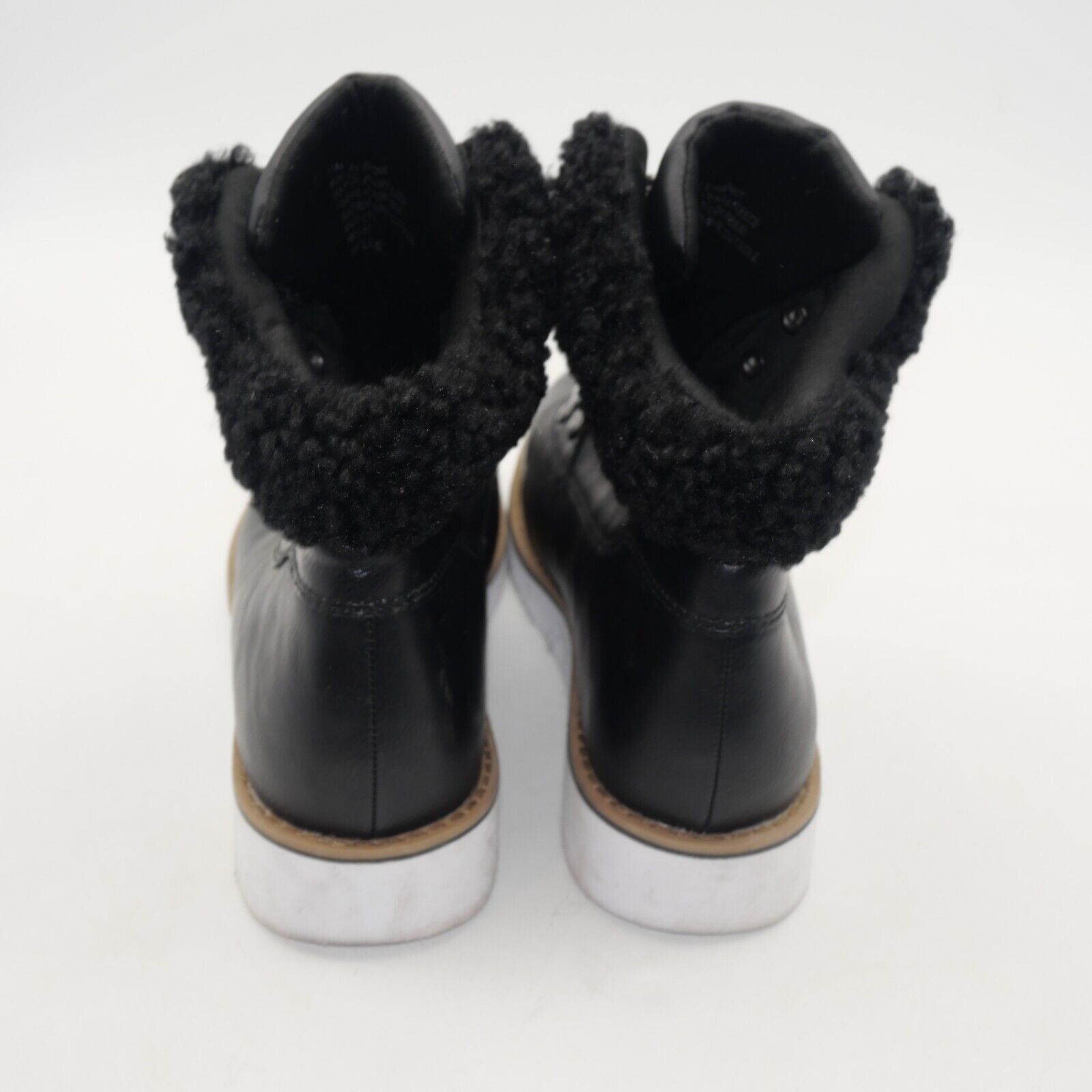 Esprit NEW Espirit Wisdom Hiker Lace Up Ankle Boots with Faux Fur Size US 7.5 / IT 37.5 - 3 Thumbnail
