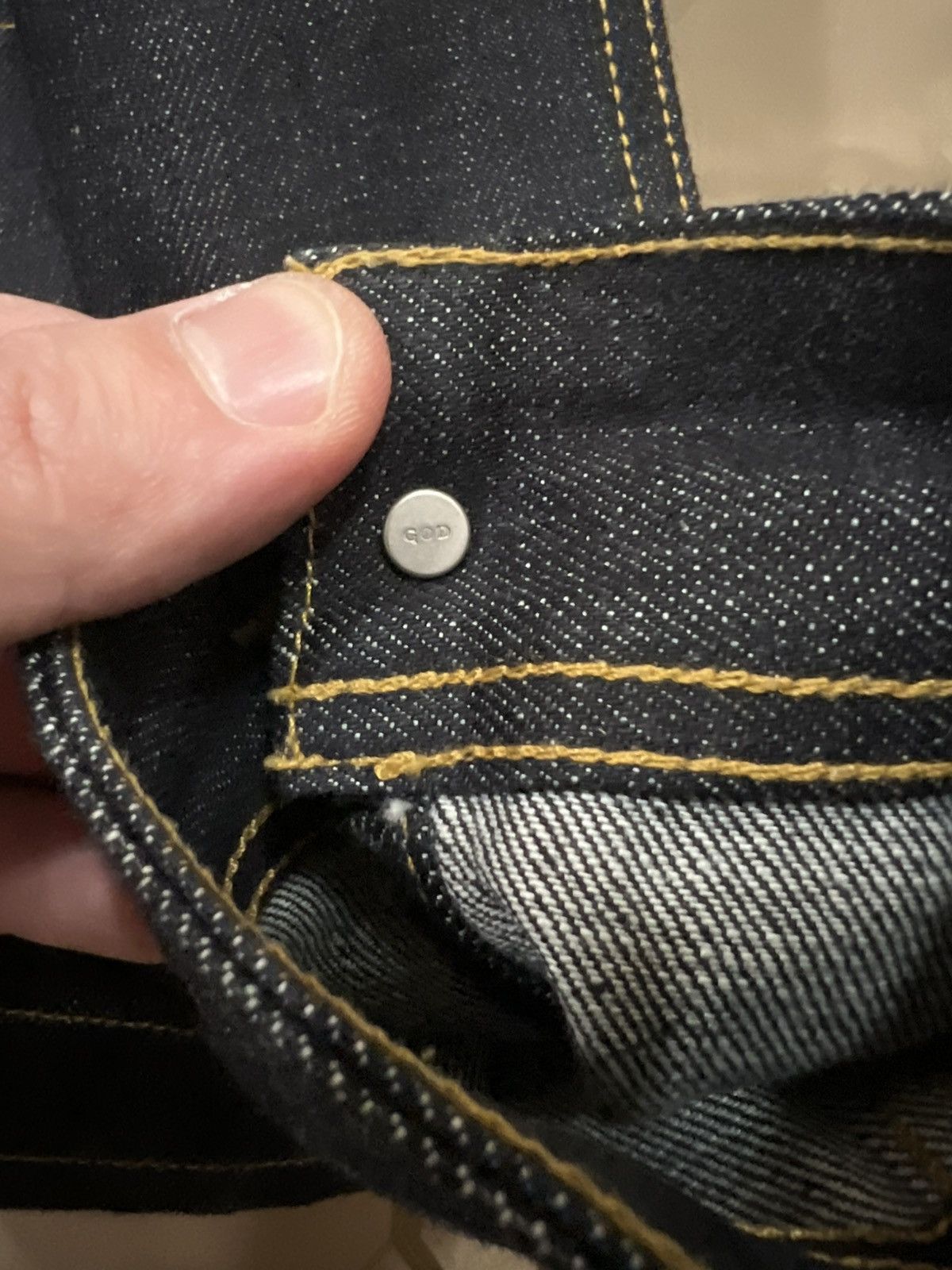 Fear of God Fear of God Raw Selvedge Denim Long Jacket Raw Indigo size S Size US S / EU 44-46 / 1 - 10 Thumbnail