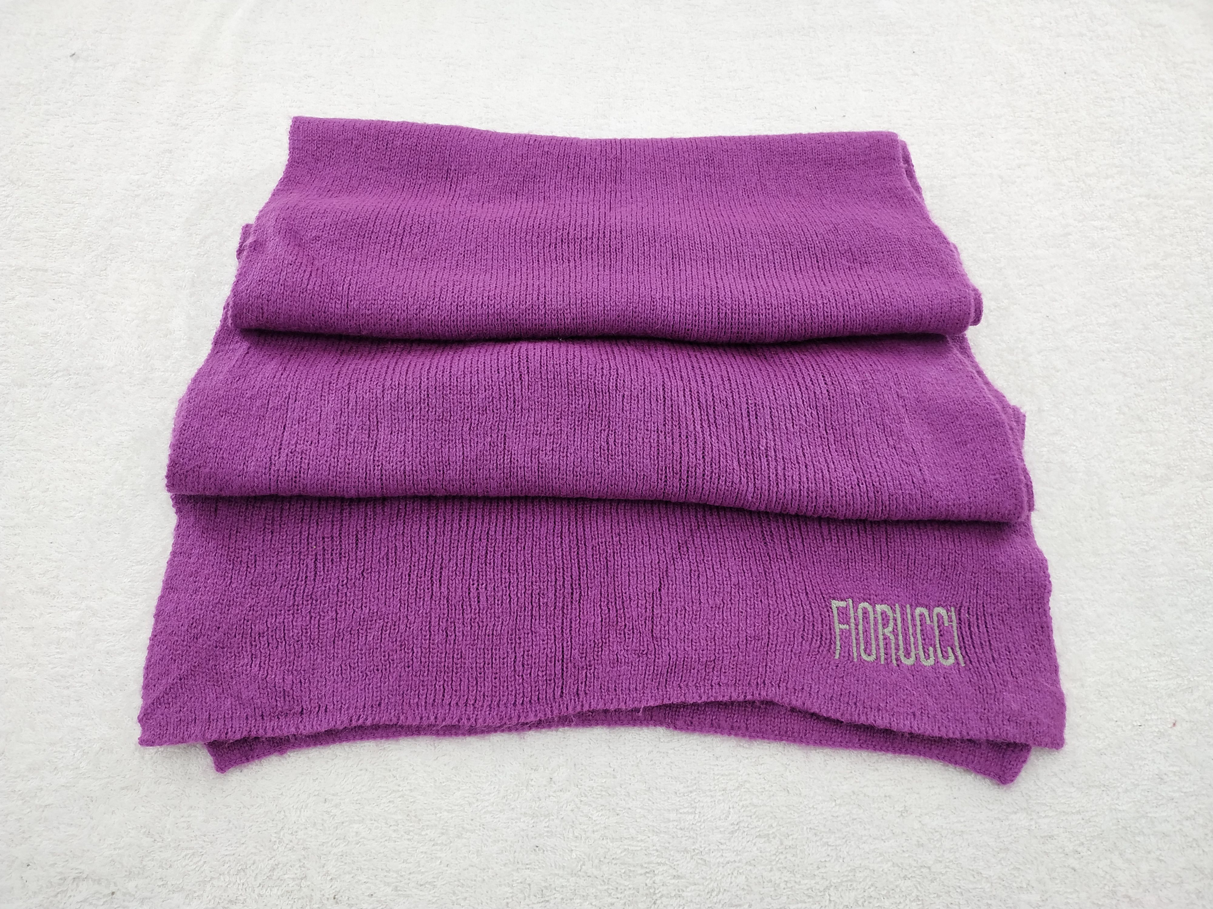 Fiorucci Vintage Fiorucci Wool Scarf/Muffler/Neckwear MF064 Size ONE SIZE - 2 Thumbnail