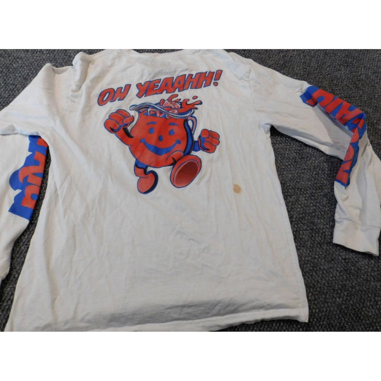 Vintage Kool-aid Kraft Womens Shirt L White Floral Dolman Sleeve Long Sleeve Button Collared Open Back Basic Blouse Casual American Style Mens/Womens Size L / US 10 / IT 46 - 7 Thumbnail