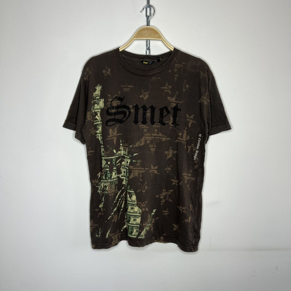 Christian Audigier × Ed Hardy × Vintage Vintage Smet By Christian Audigier Crazy Skull T-Shirt Size US M / EU 48-50 / 2 - 1 Thumbnail