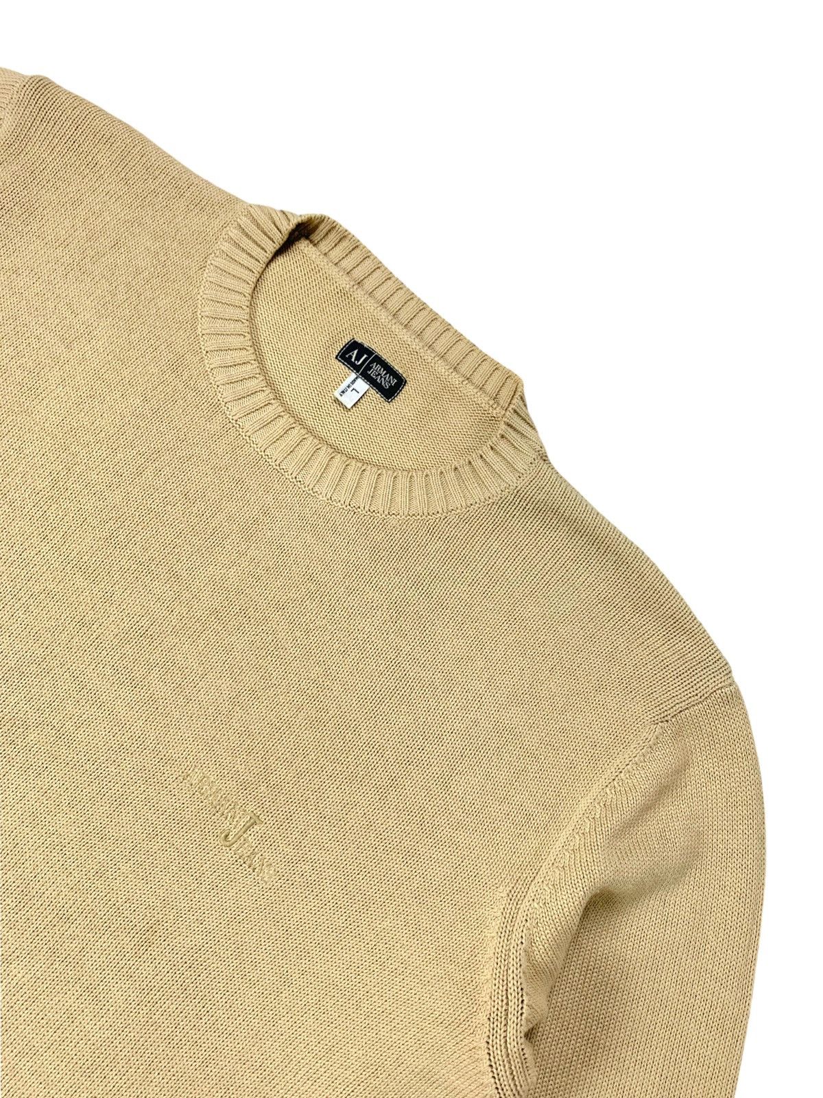 Emporio Armani Vintage Y2K Armani Cotton Knit Jumper Sweater Size US L / EU 52-54 / 3 - 8 Thumbnail