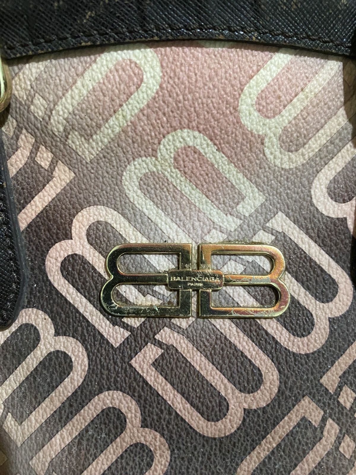 Balenciaga 💥NEED GONE💥 VINTAGE BALENCIAGA BAG MONOGRAM BB Size ONE SIZE - 2 Thumbnail