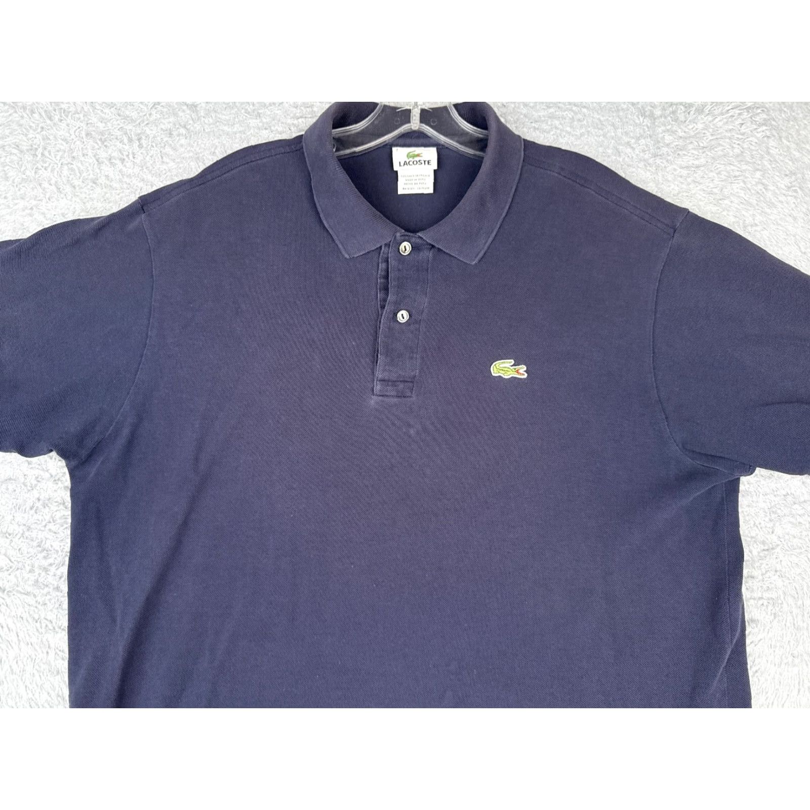 Lacoste Lacoste Polo Shirt Men Short Sleeve 100% Cotton Blue Slim Regular Size 7 Adult M Mens Polo Shirt 1990s Theme not applicable Size US M / EU 48-50 / 2 - 4 Thumbnail