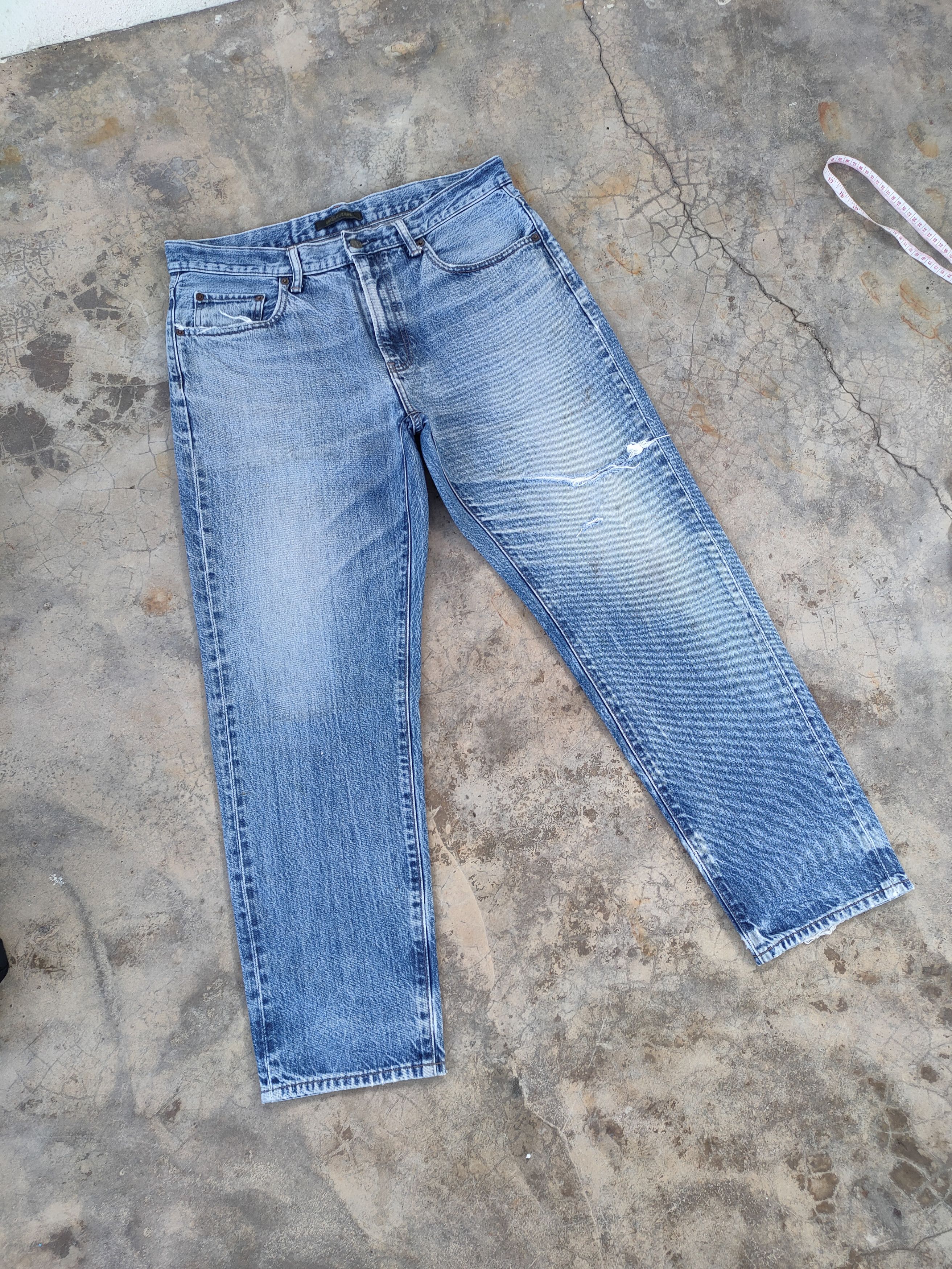 Japanese Brand VINTAGE JAPANESE RIPPED DISTRESSED JEANS PANTS Size US 36 / EU 52 - 2 Thumbnail