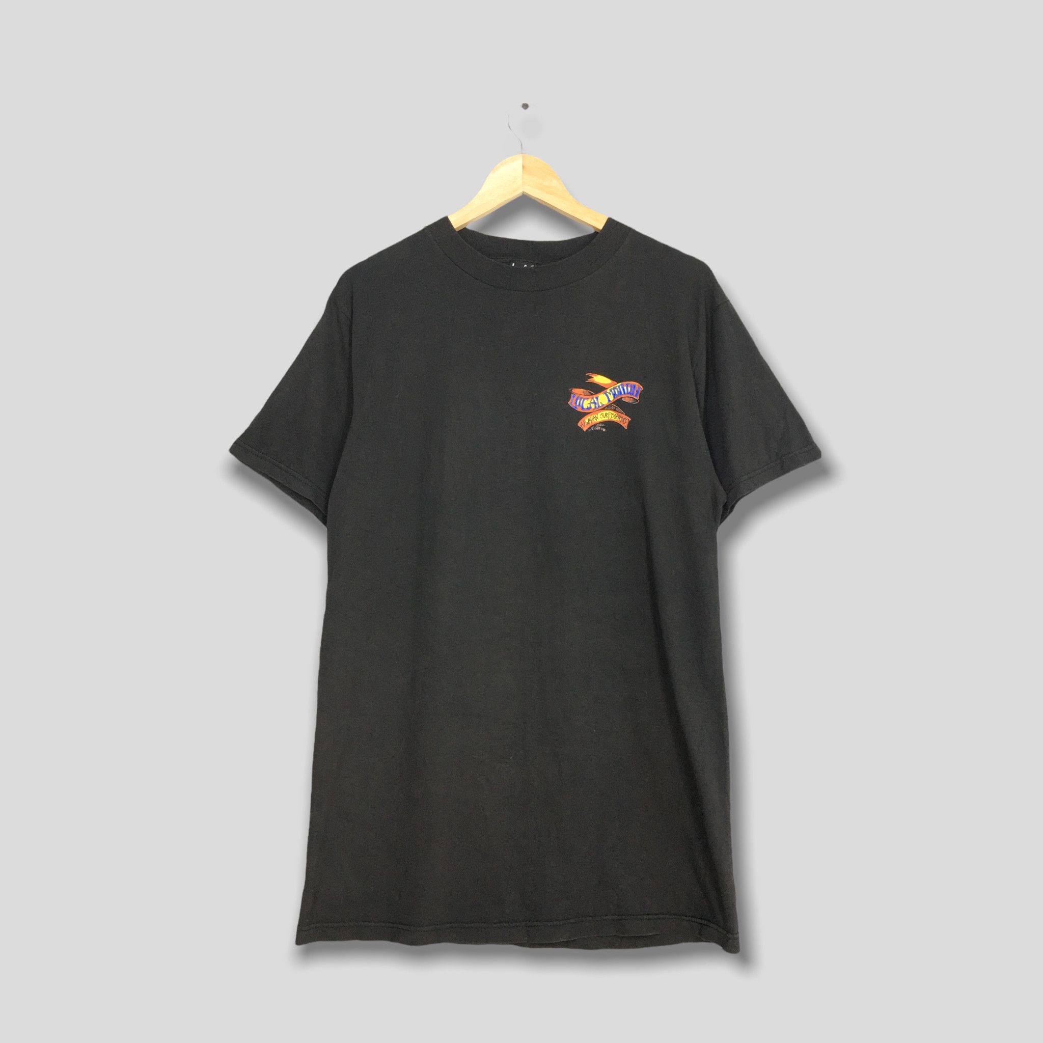 Billabong × Vintage Vintage 80's Local Motion Hawaii Surf Black Tshirt Medium Size US M / EU 48-50 / 2 - 2 Thumbnail