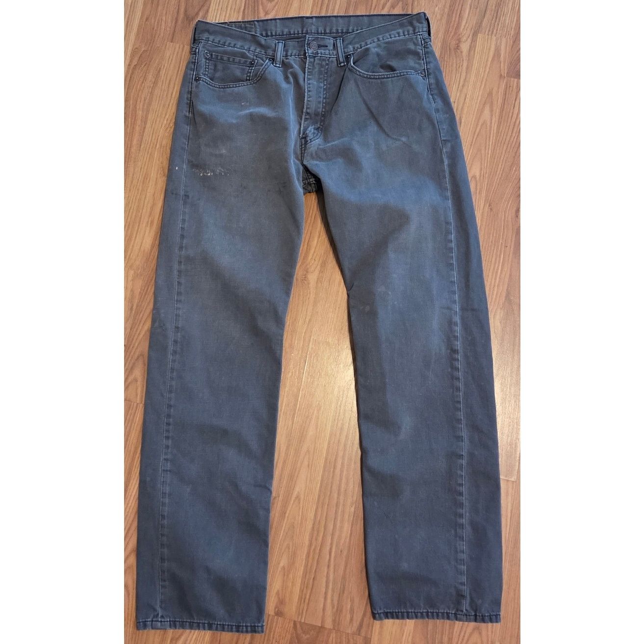 Levi's Levi's 505 Regular Fit Grey Denim Jeans - 36x34 Size US 36 / EU 52 - 1 Thumbnail