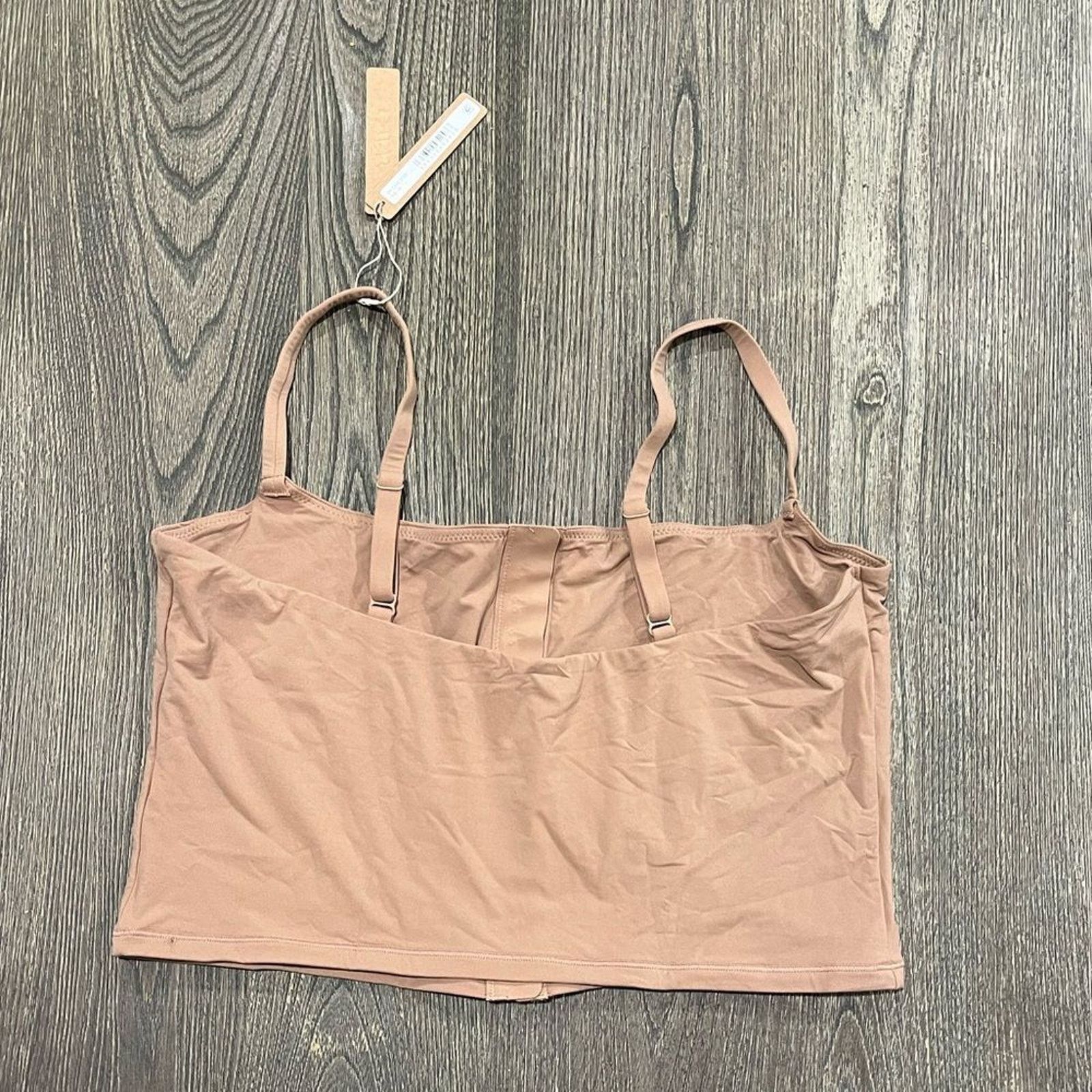 SKIMS NWT Skims Fits Everybody Adaptive Cami Crop Top Sienna 3X Size 3XL / US 20-22 - 2 Thumbnail
