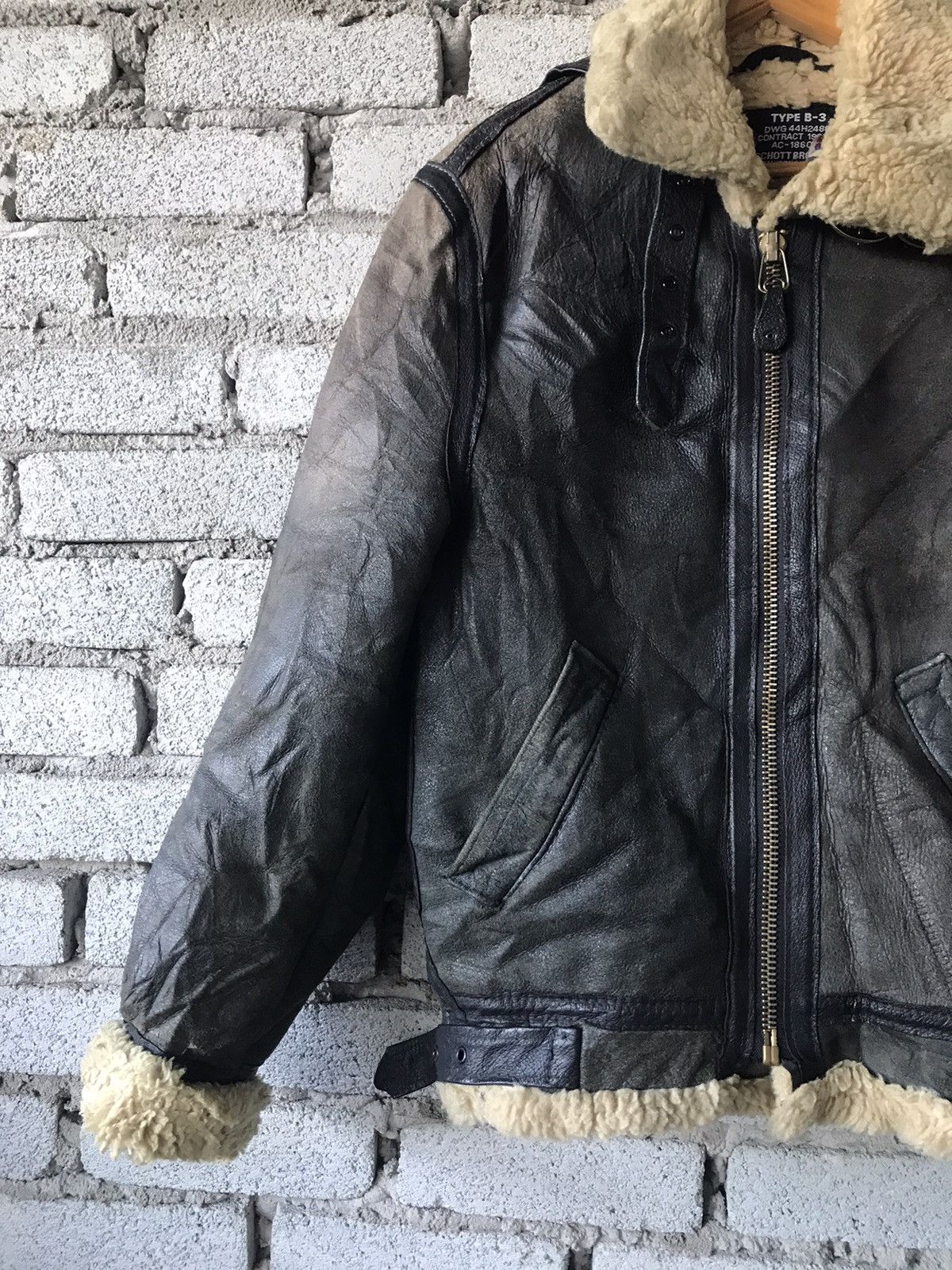 Schott Type B3 Schott U.S.A.A.F Leather Jacket Size US S / EU 44-46 / 1 - 5 Thumbnail
