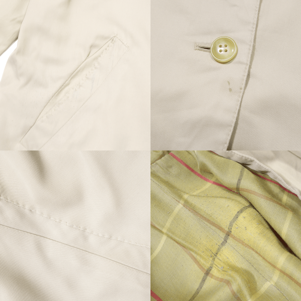 Burberry 90S Light Trench Coat Vintage Size L / US 10 / IT 46 - 8 Thumbnail