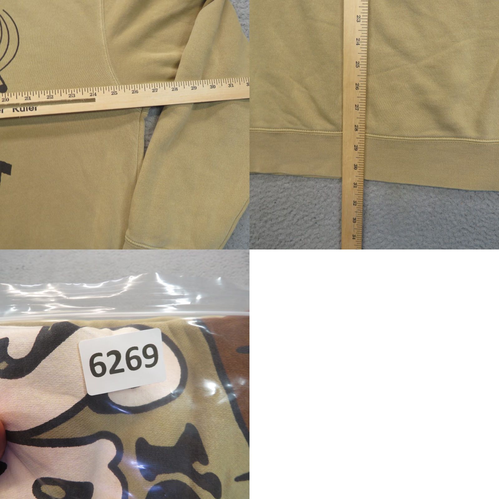 Rizzoli Lizzo Sweater Women 2XL Official Tour Merch Pullover Sweatshirt Concert Beige Crew Neck Long Sleeve Regular Fit Logo Size XXL / US 16-18 / IT 52-54 - 8 Thumbnail