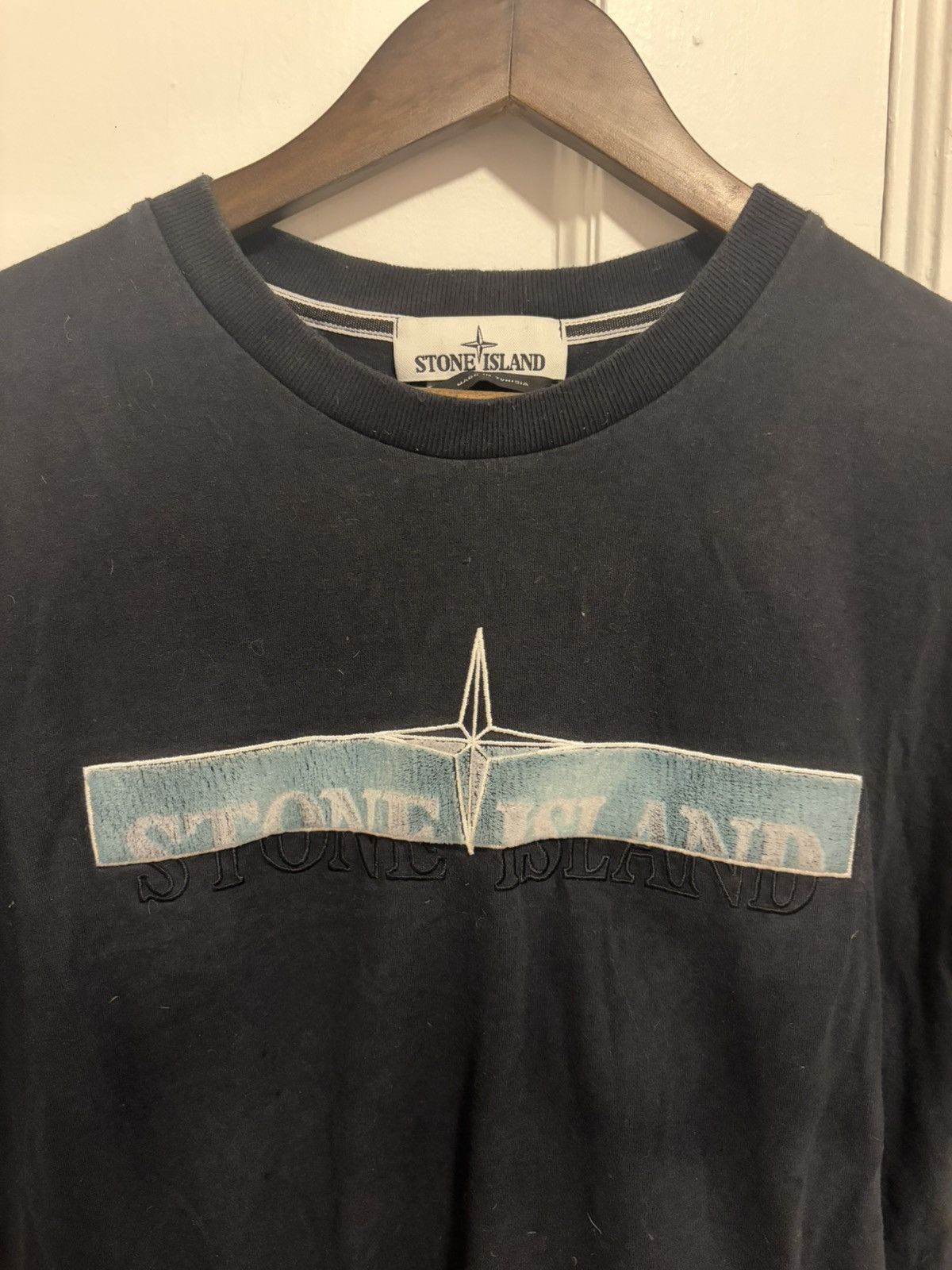 Stone Island RARE Archive Stone Island Fuzzy Half Box Tshirt Size US M / EU 48-50 / 2 - 1 Thumbnail
