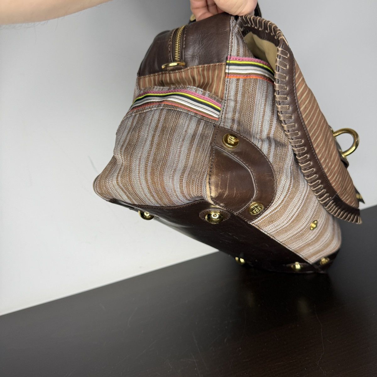 George Gina & Lucy George Gina & Lucy GGL Brown Avant Garde Shoulder Hand Bag Size ONE SIZE - 7 Thumbnail