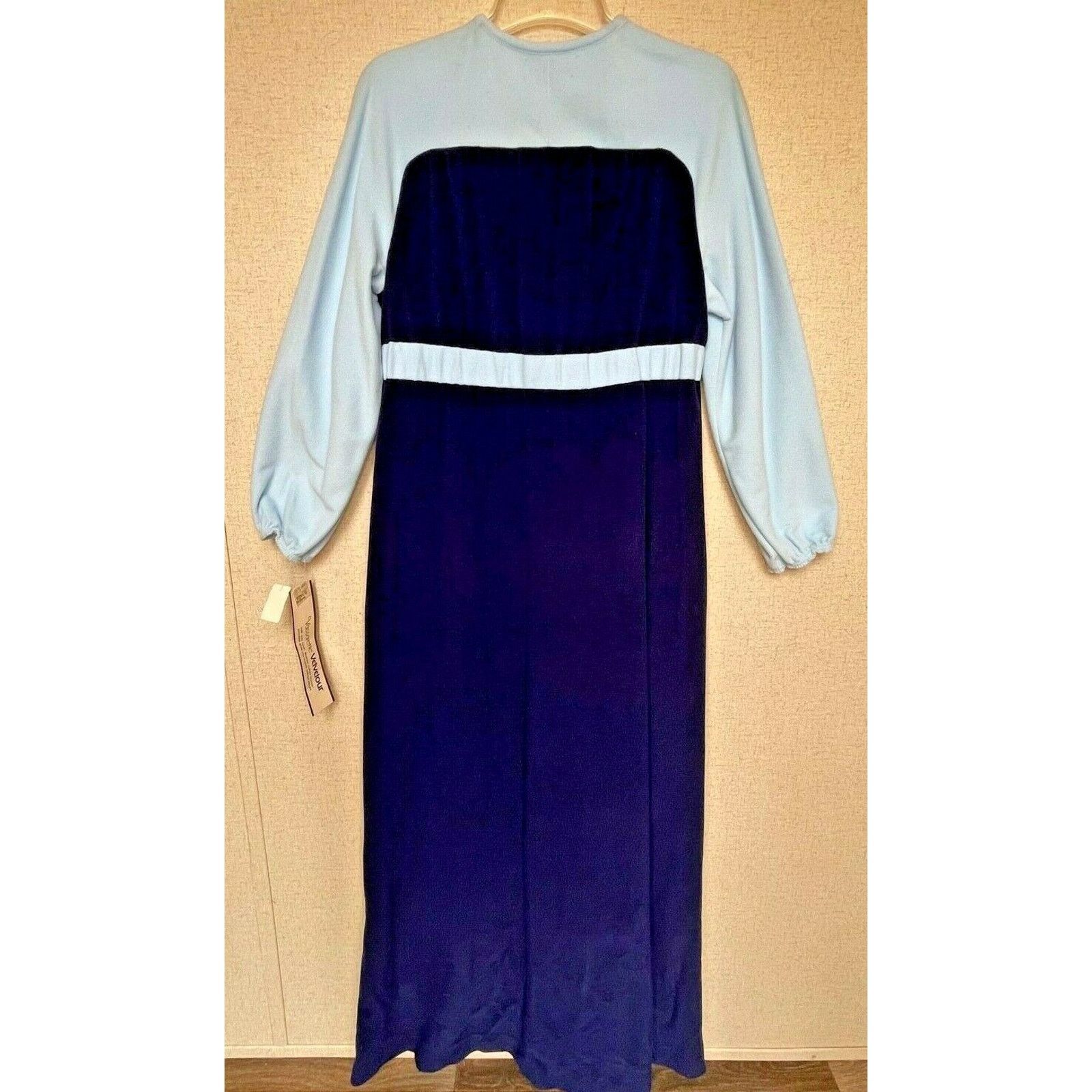 Other Vtg Vassarette Velvelour Junior13 House Robe BLUE Made USA Size M / US 6-8 / IT 42-44 - 2 Thumbnail